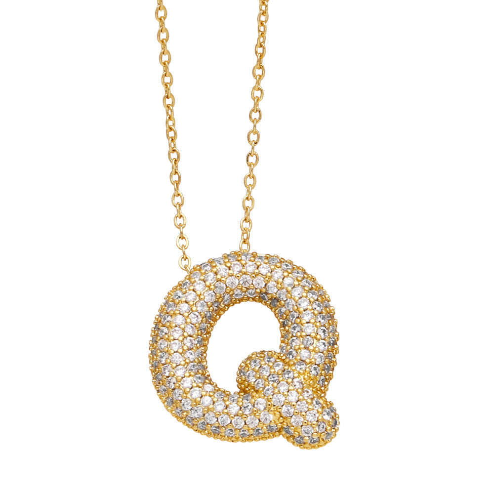 SHIMMER INITIAL NECKLACE