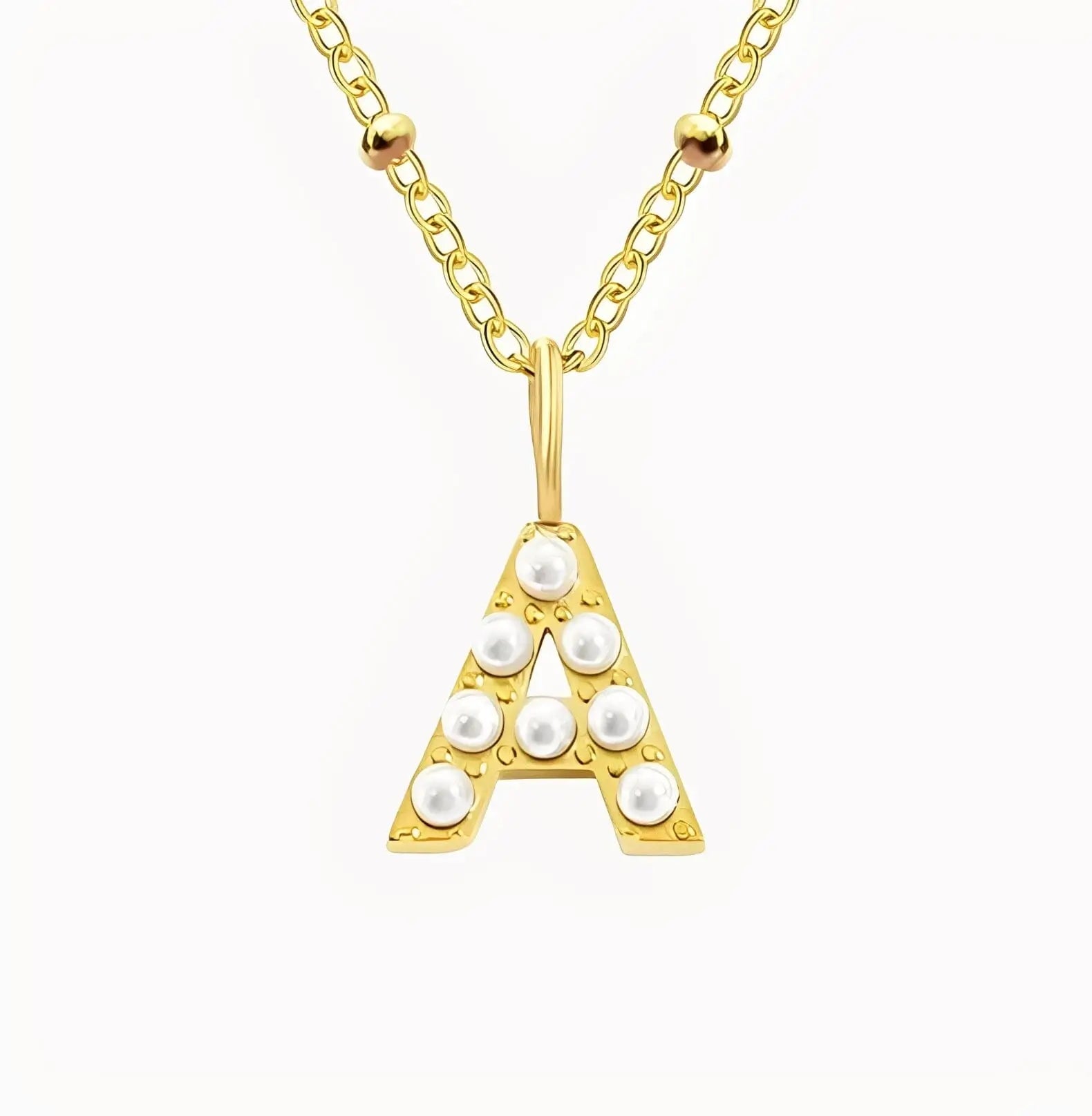 PERSONALISED PEARL INITIAL NECKLACE