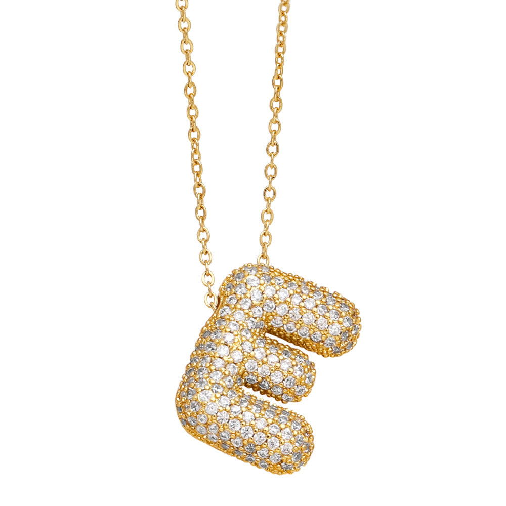 PAVÉ INITIAL NECKLACE