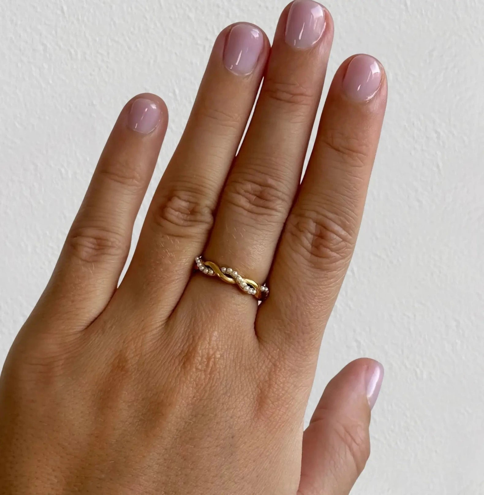 PEARL TWIST RING