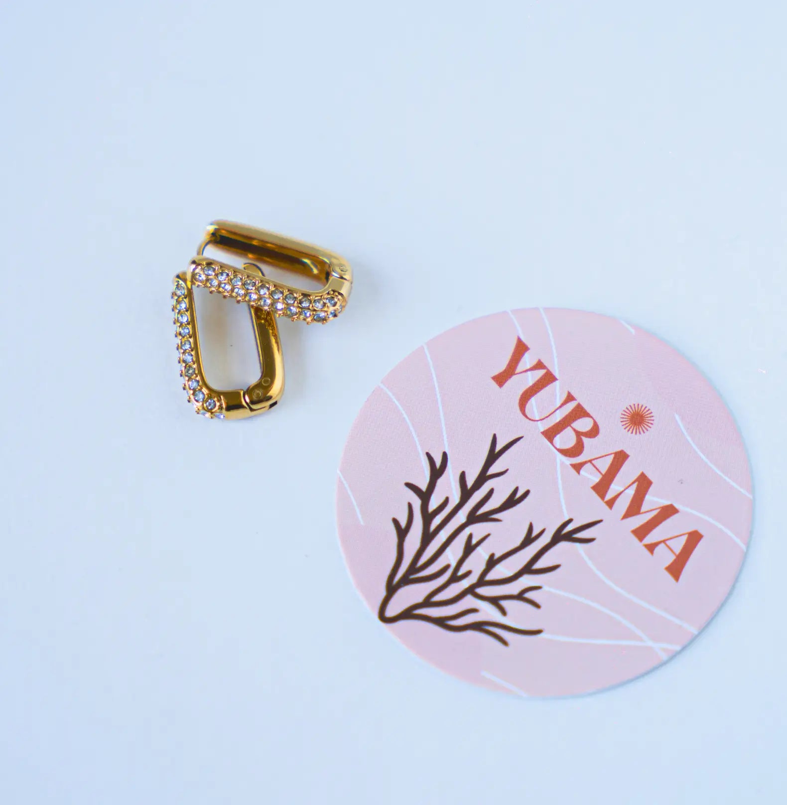 U HOOPS DIAMOND EARRINGS