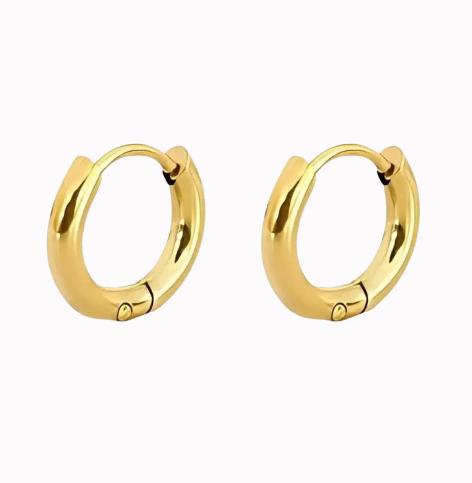 HOOP EARRINGS 10MM  - GOLD