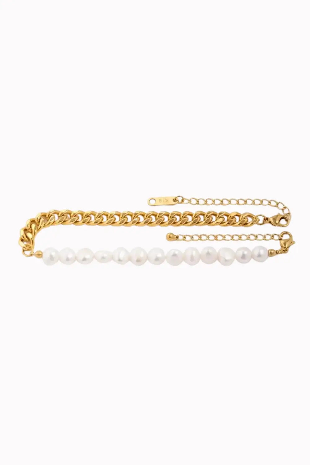 Half Chain Pearl Bracelet