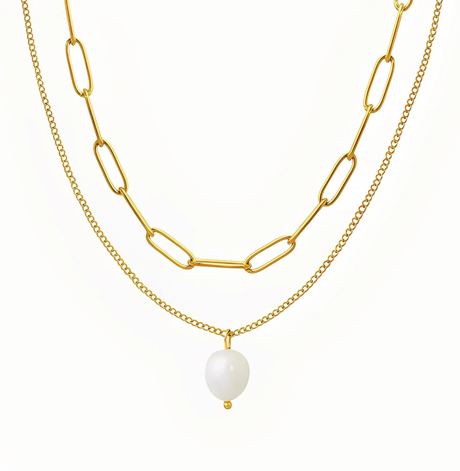 FRESHWATER LAYERED PEARL NECKLACE