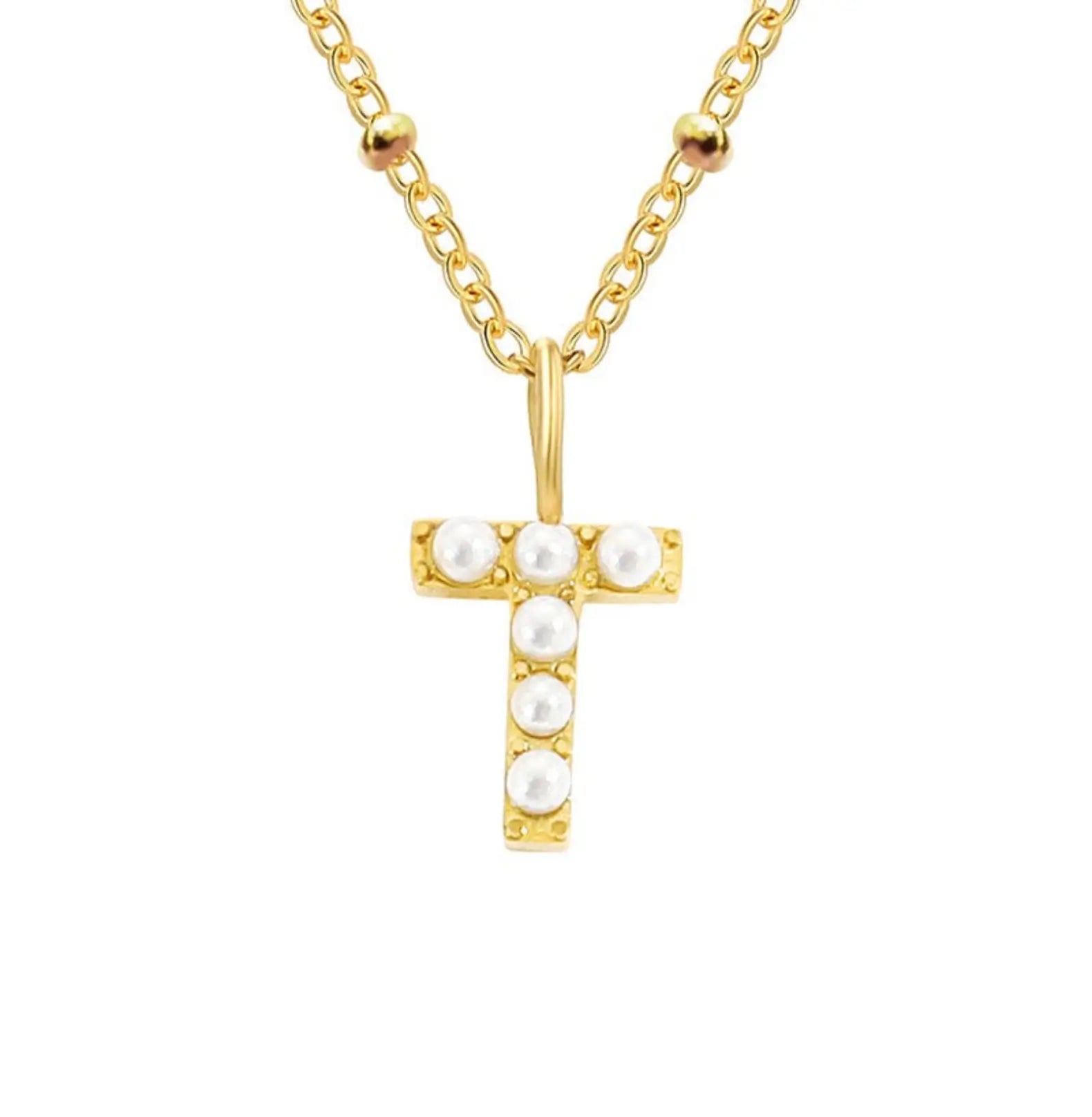 PERSONALISED PEARL INITIAL NECKLACE