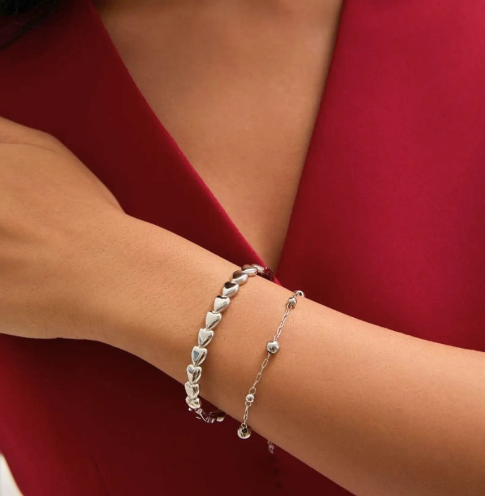 LINKED HEARTS BRACELET