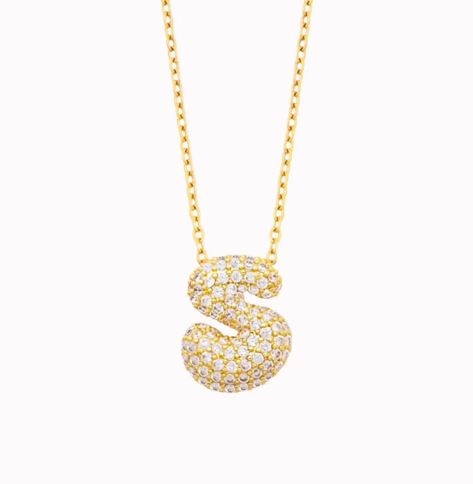 SHIMMER INITIAL NECKLACE
