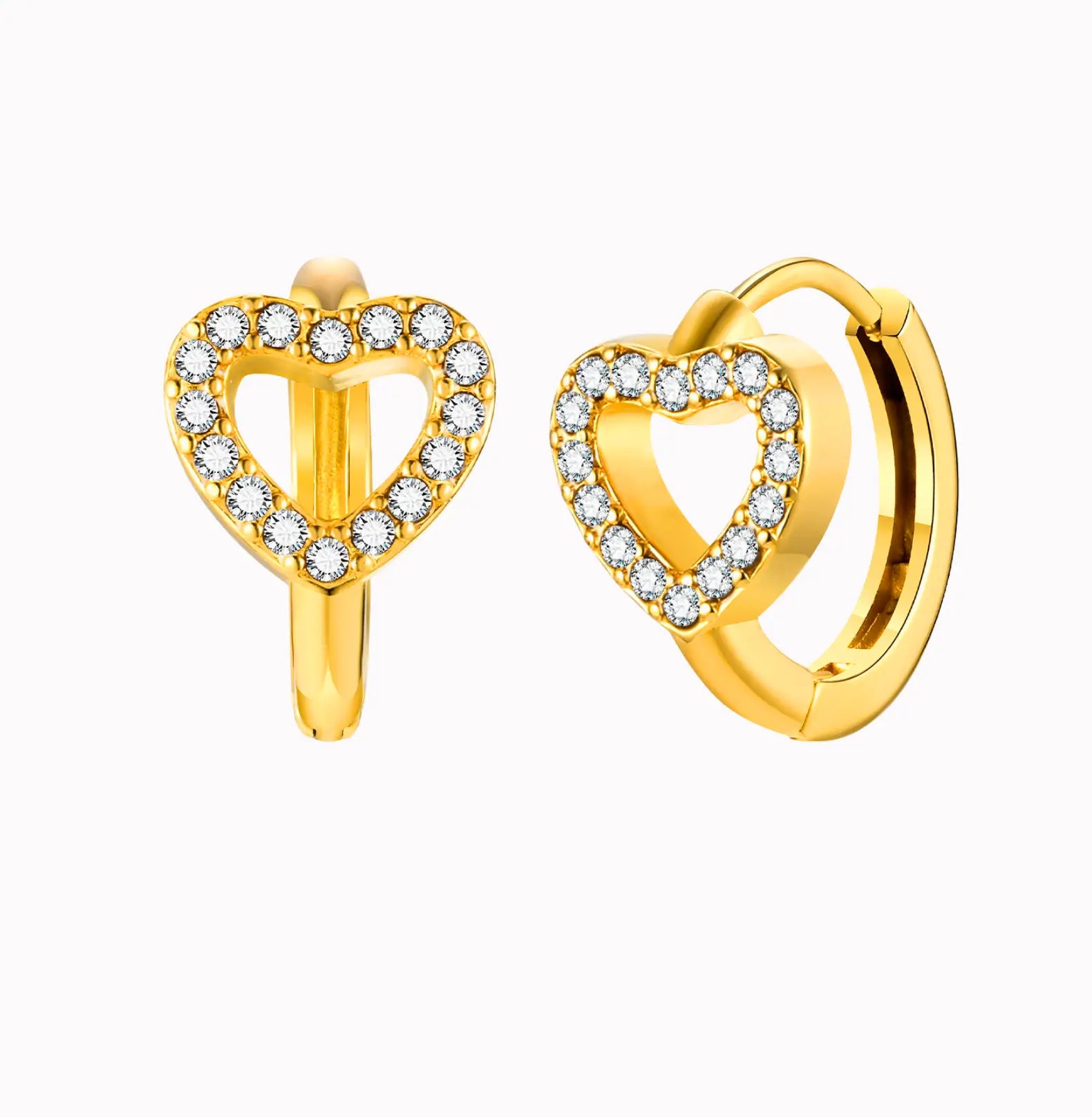 HEART CRYSTAL STUDS