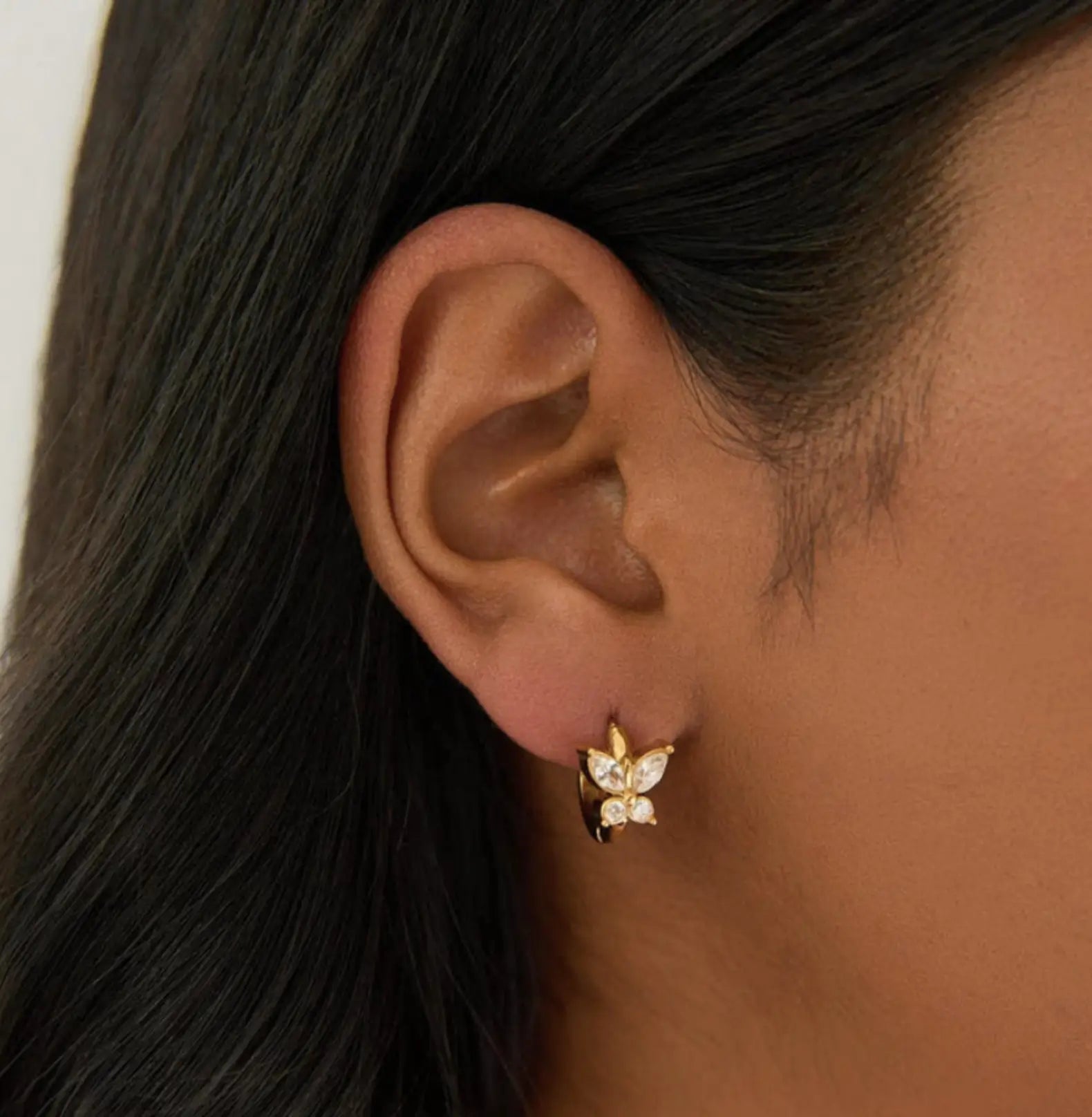 MINI BUTTERFLY HOOPS