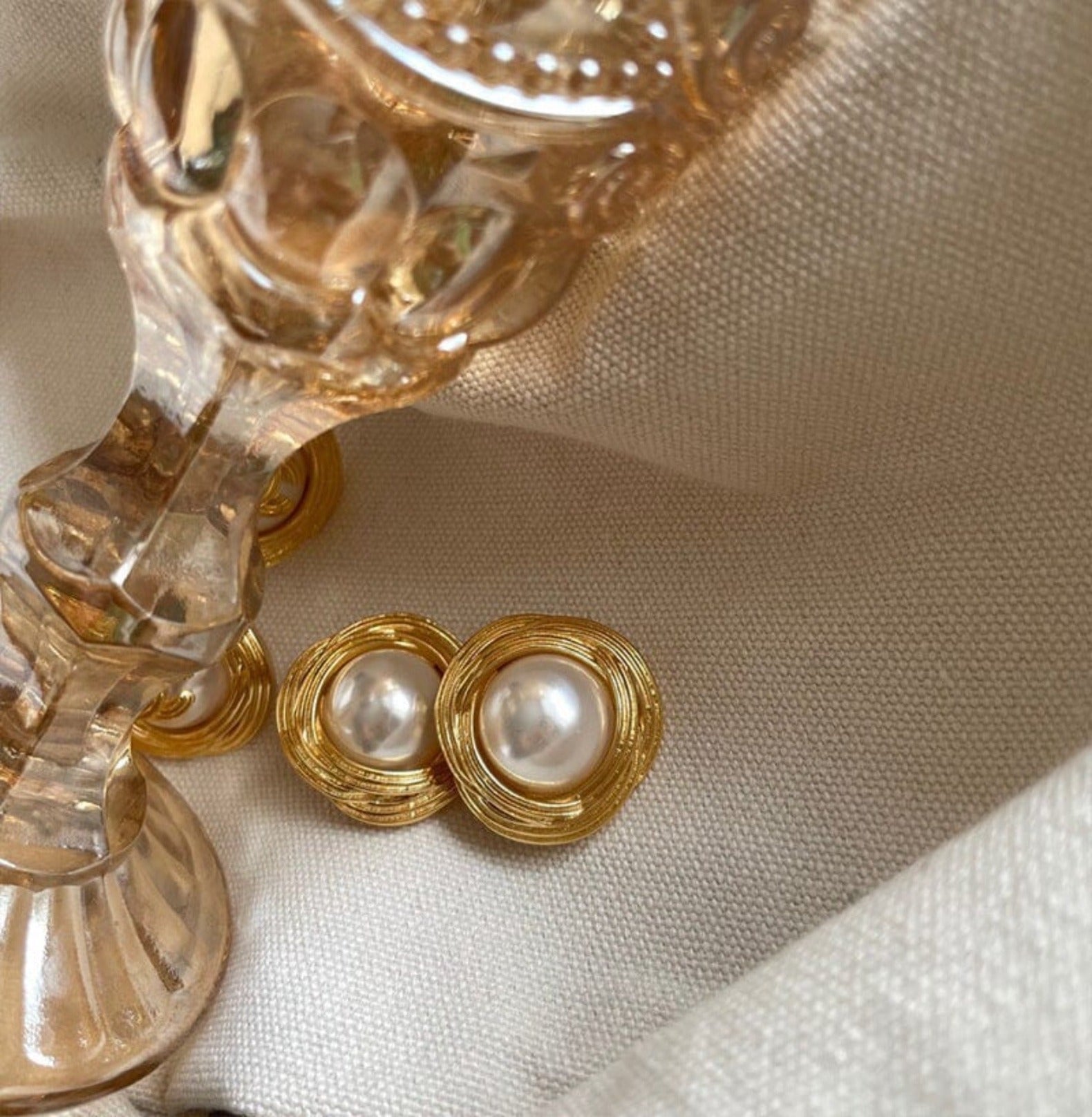 MEDIEVAL PEARL EARRINGS earing Yubama Jewelry Online Store - The Elegant Designs of Gold and Silver ! 