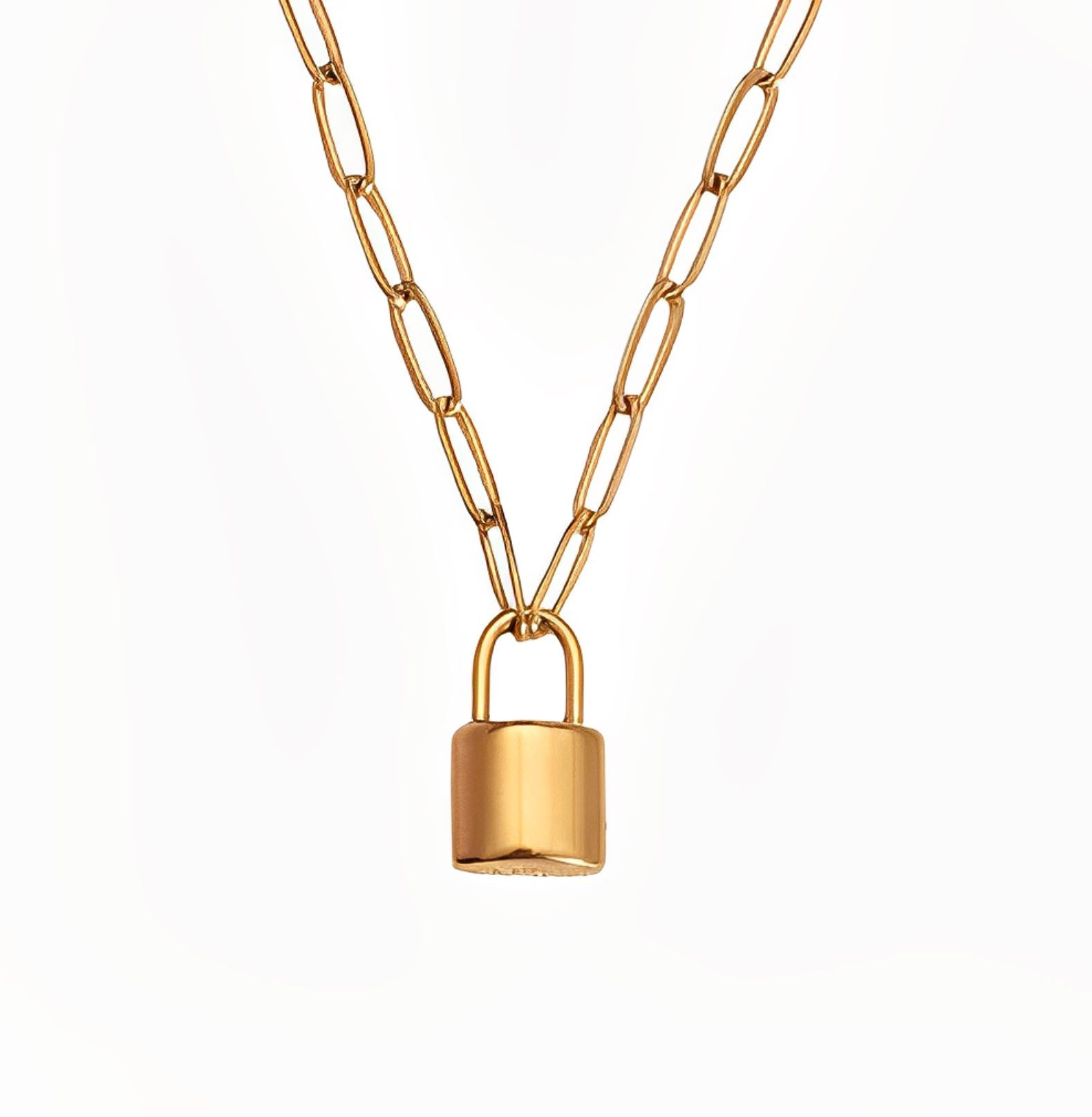 LOCK PENDANT NECKLACE braclet Yubama Jewelry Online Store - The Elegant Designs of Gold and Silver ! 