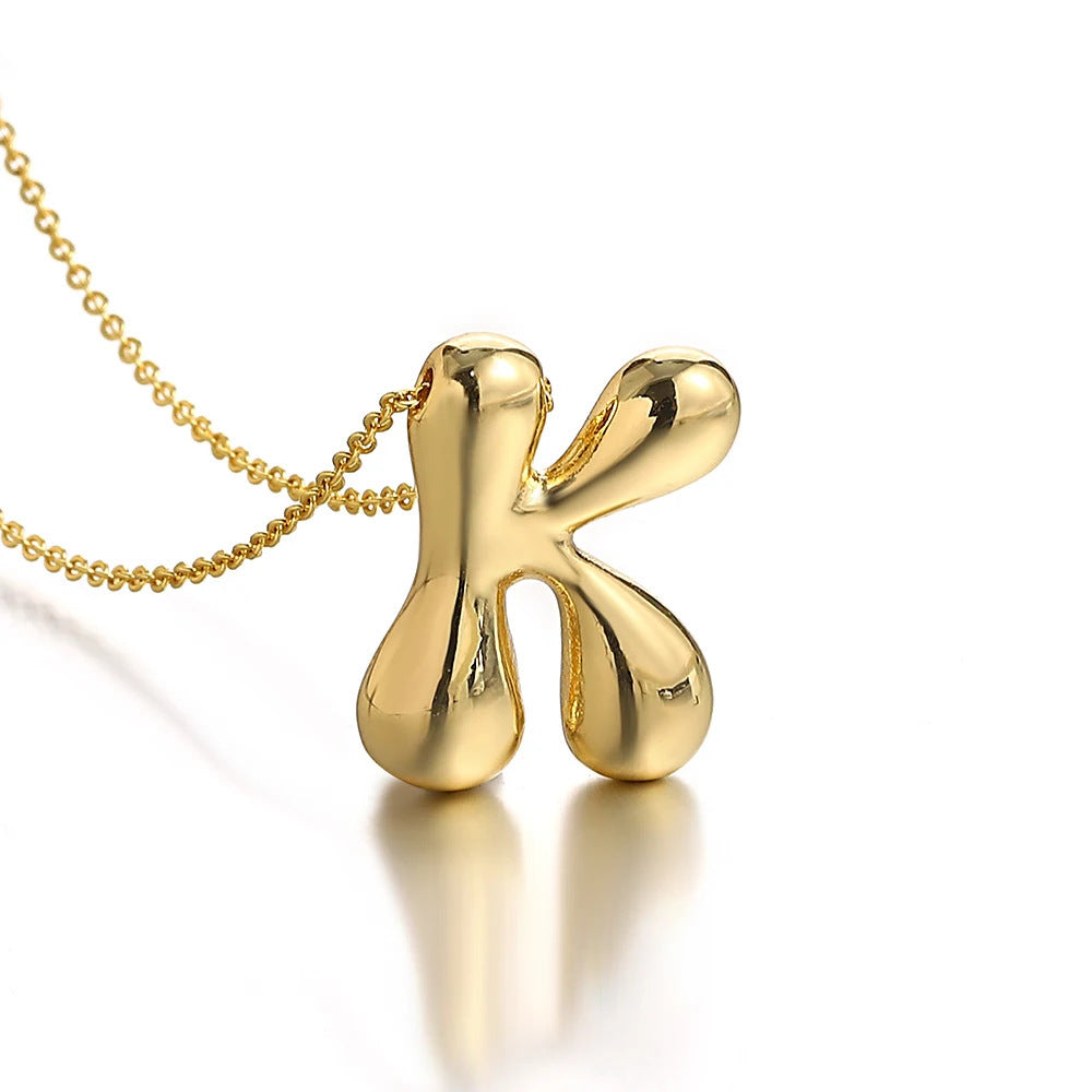 BUBBLE LETTER NCKLACE