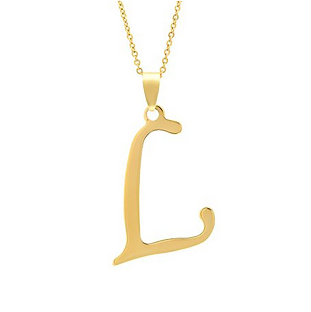 Stainless Steel English Letter Necklace Pendant