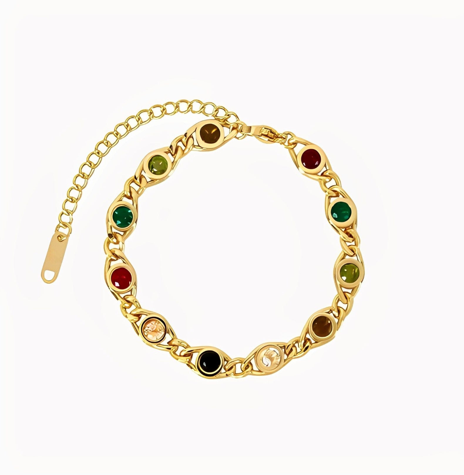 GEM STONE BRACELET neck Yubama Jewelry Online Store - The Elegant Designs of Gold and Silver ! Bracelet 
