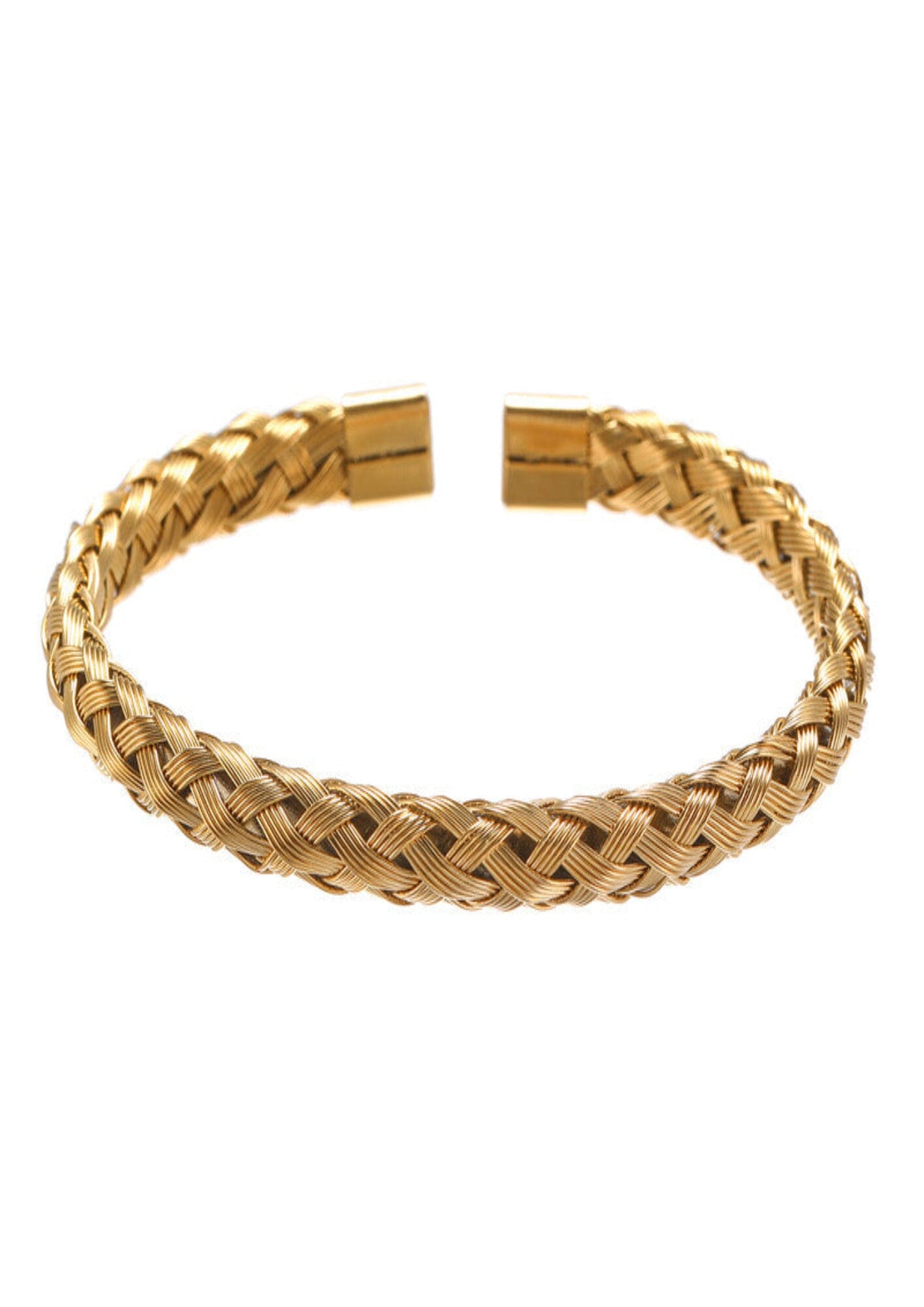 WOVEN BANGLE - GOLD ring Yubama Jewelry Online Store - The Elegant Designs of Gold and Silver ! Gold 