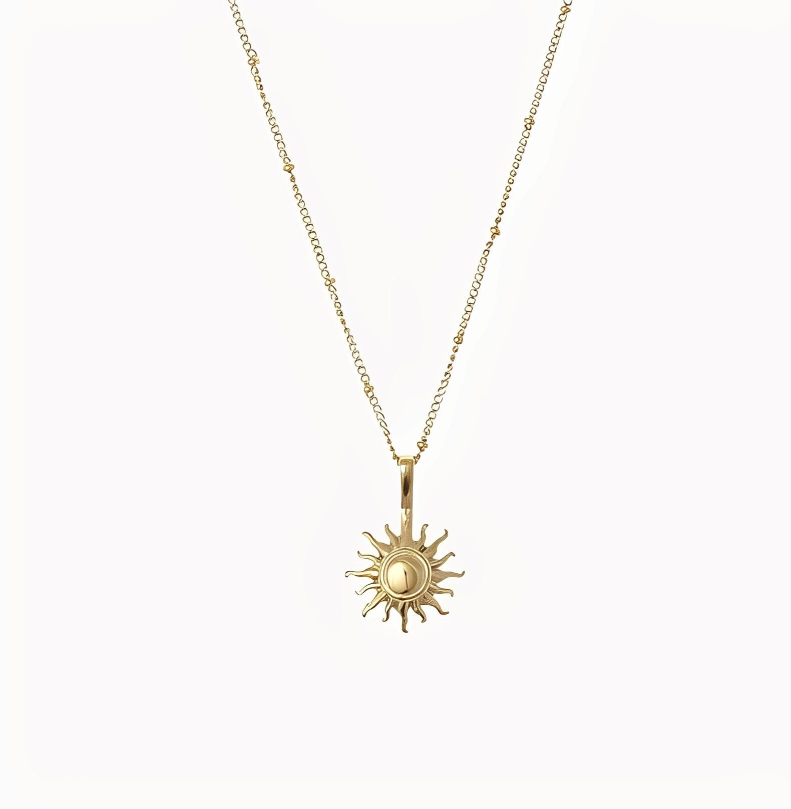 SUN PENDANT NECKLACE neck Yubama Jewelry Online Store - The Elegant Designs of Gold and Silver ! 