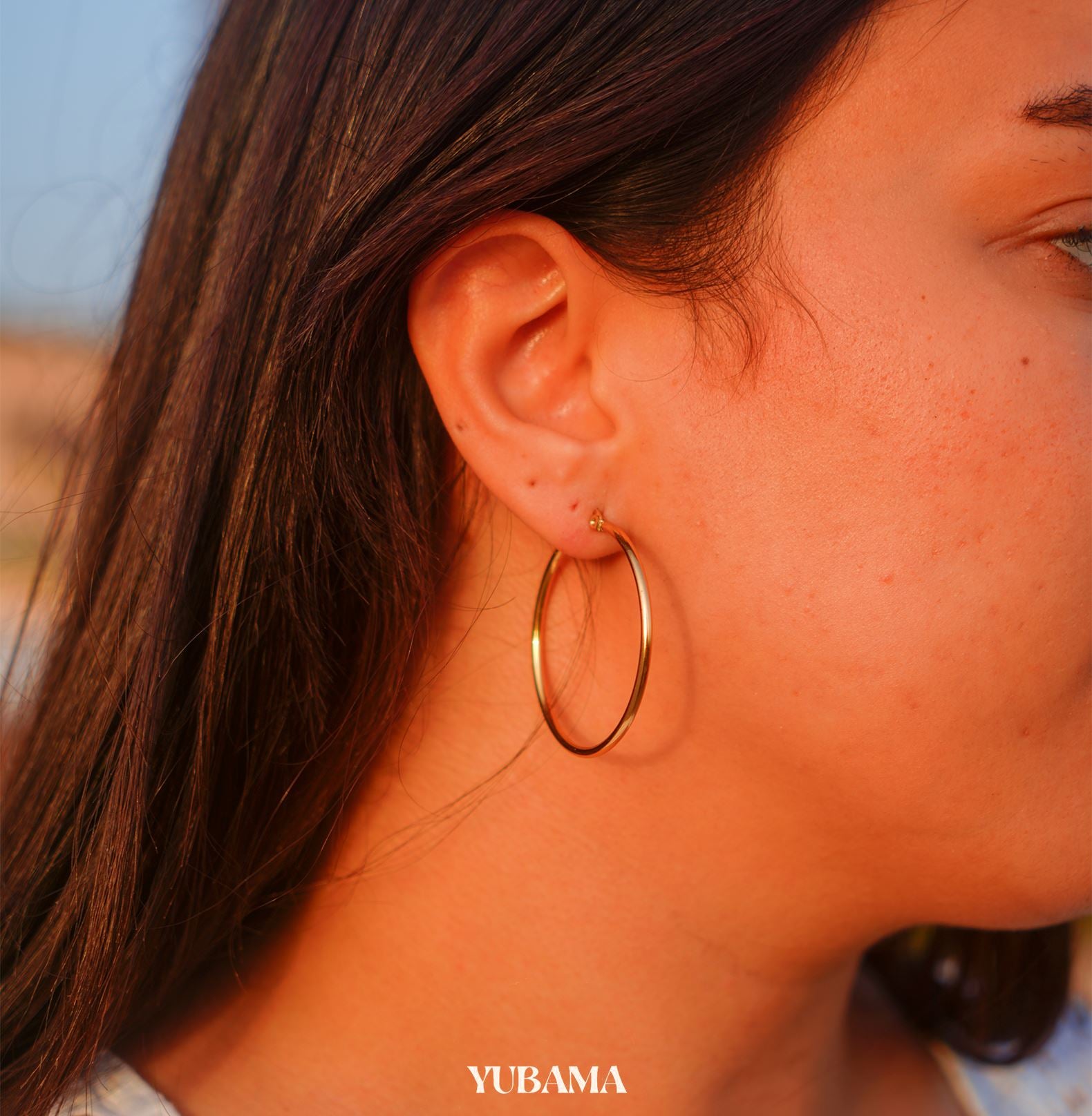 MEDIUM HOOP EARRINGS braclet Yubama Jewelry Online Store - The Elegant Designs of Gold and Silver ! 