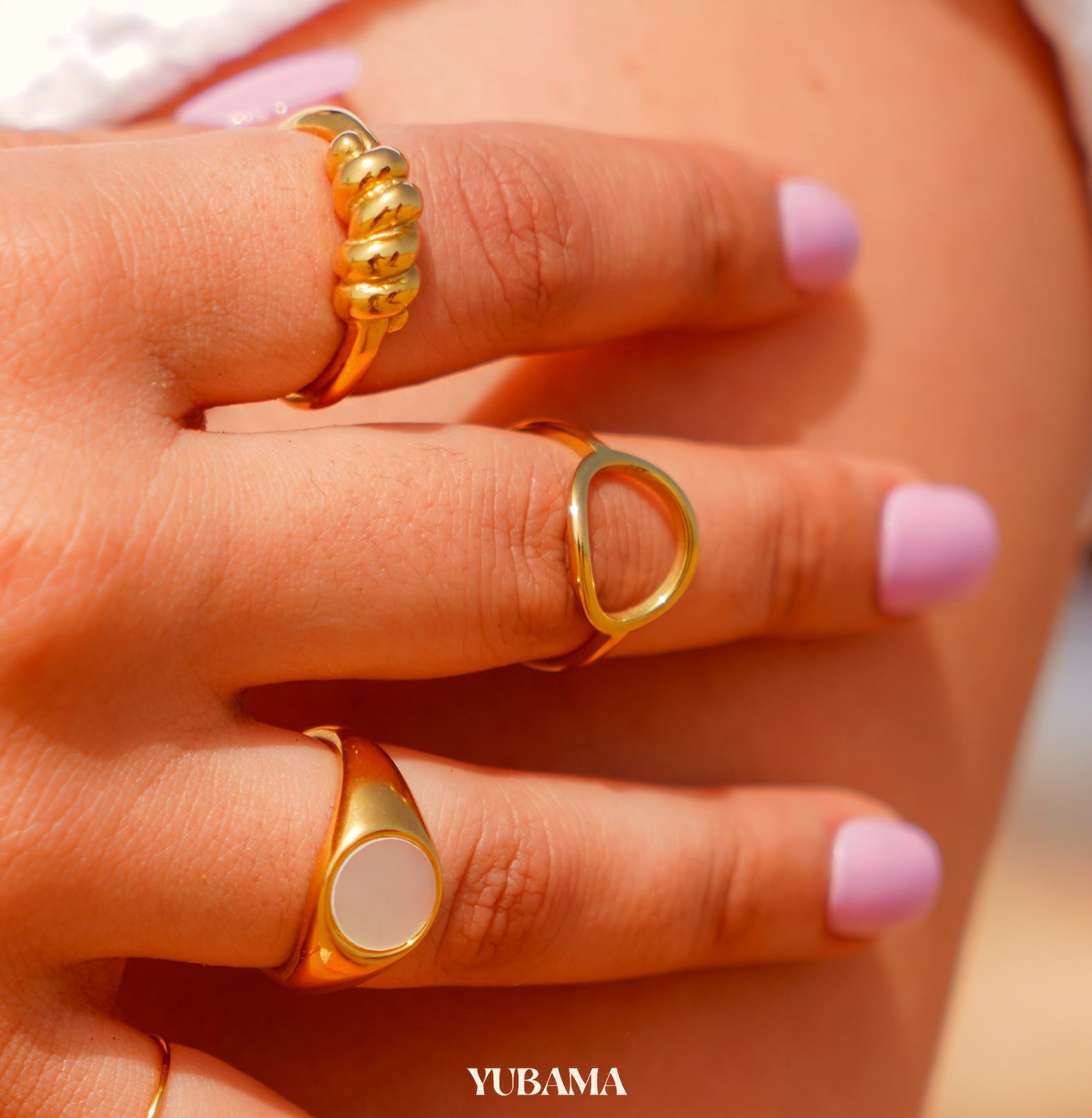 OVAL RING braclet Yubama Jewelry Online Store - The Elegant Designs of Gold and Silver ! 