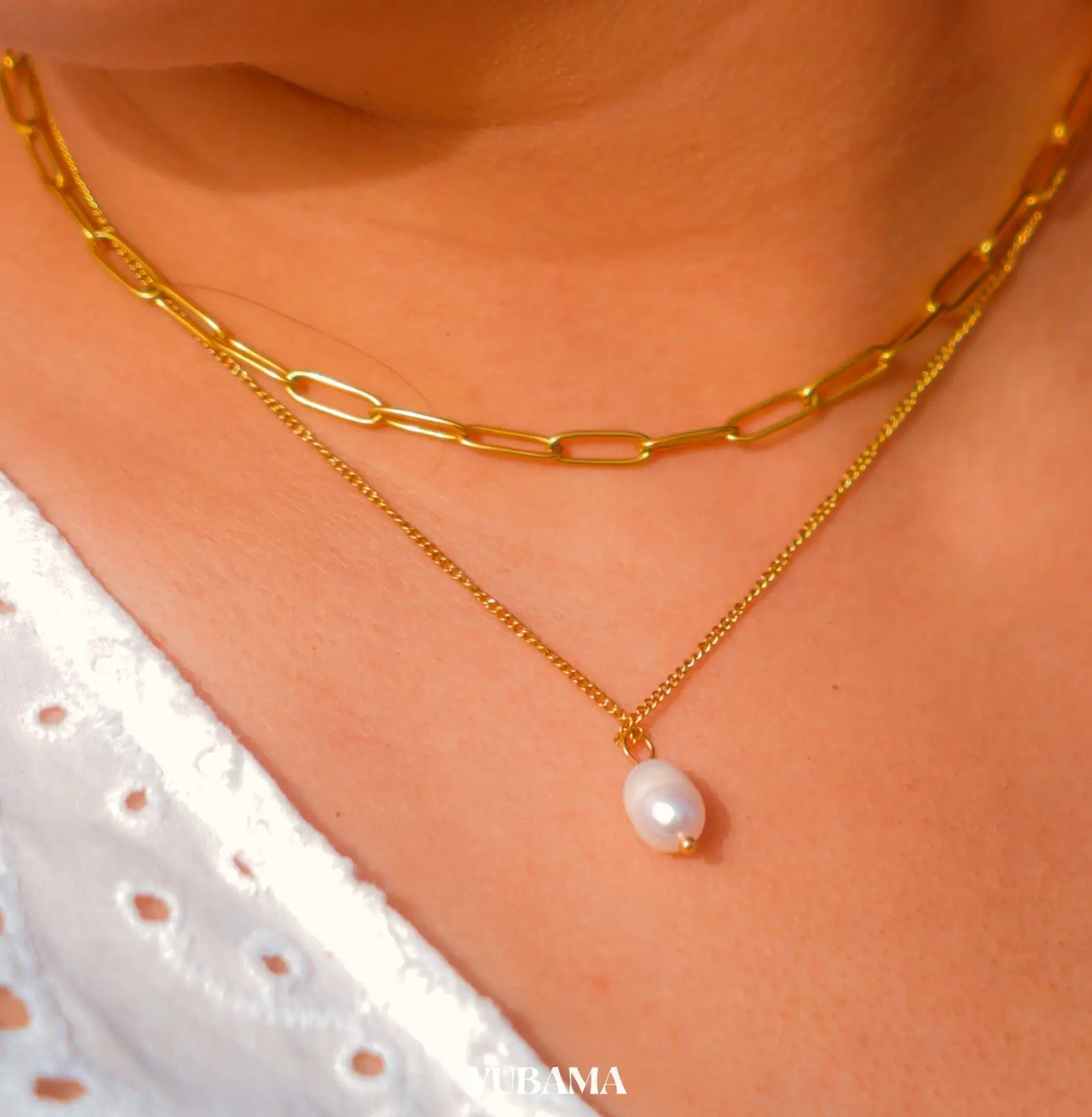 FRESHWATER LAYERED PEARL NECKLACE