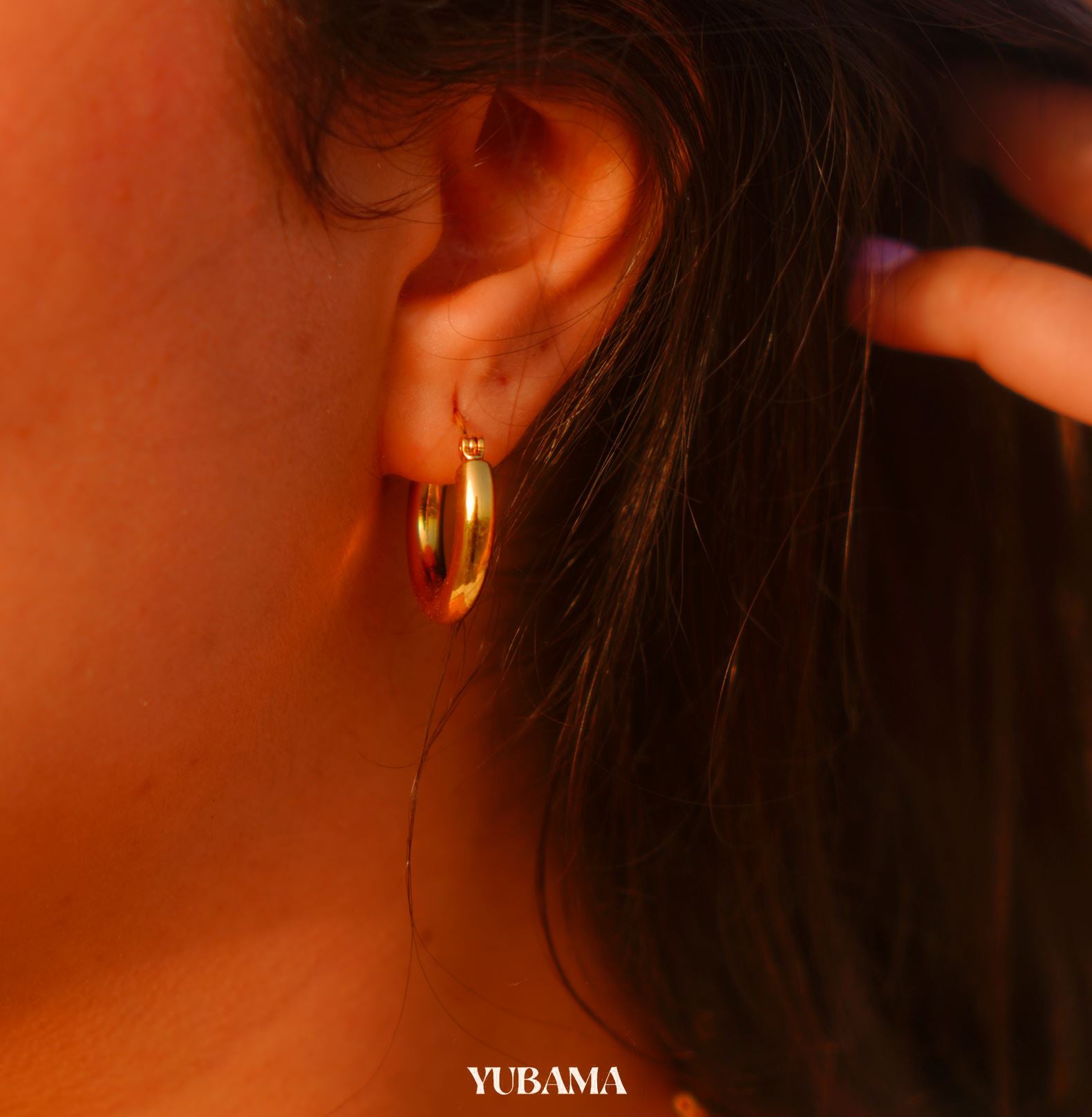 JANE HOOP EARRINGS earing Yubama Jewelry Online Store - The Elegant Designs of Gold and Silver ! 