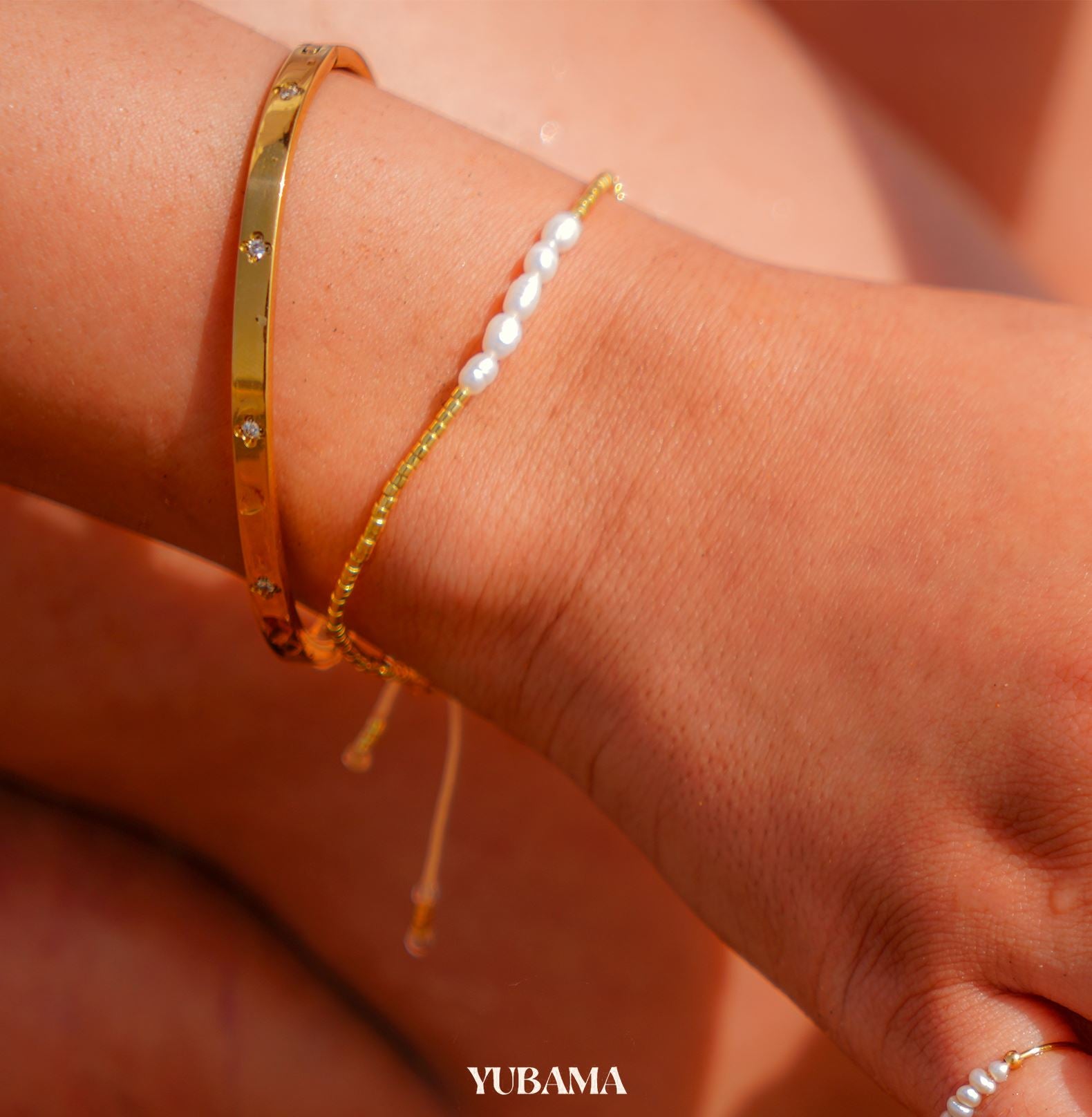 LOVINA FRESH-WATER PEARL BRACELET braclet Yubama Jewelry Online Store - The Elegant Designs of Gold and Silver ! 