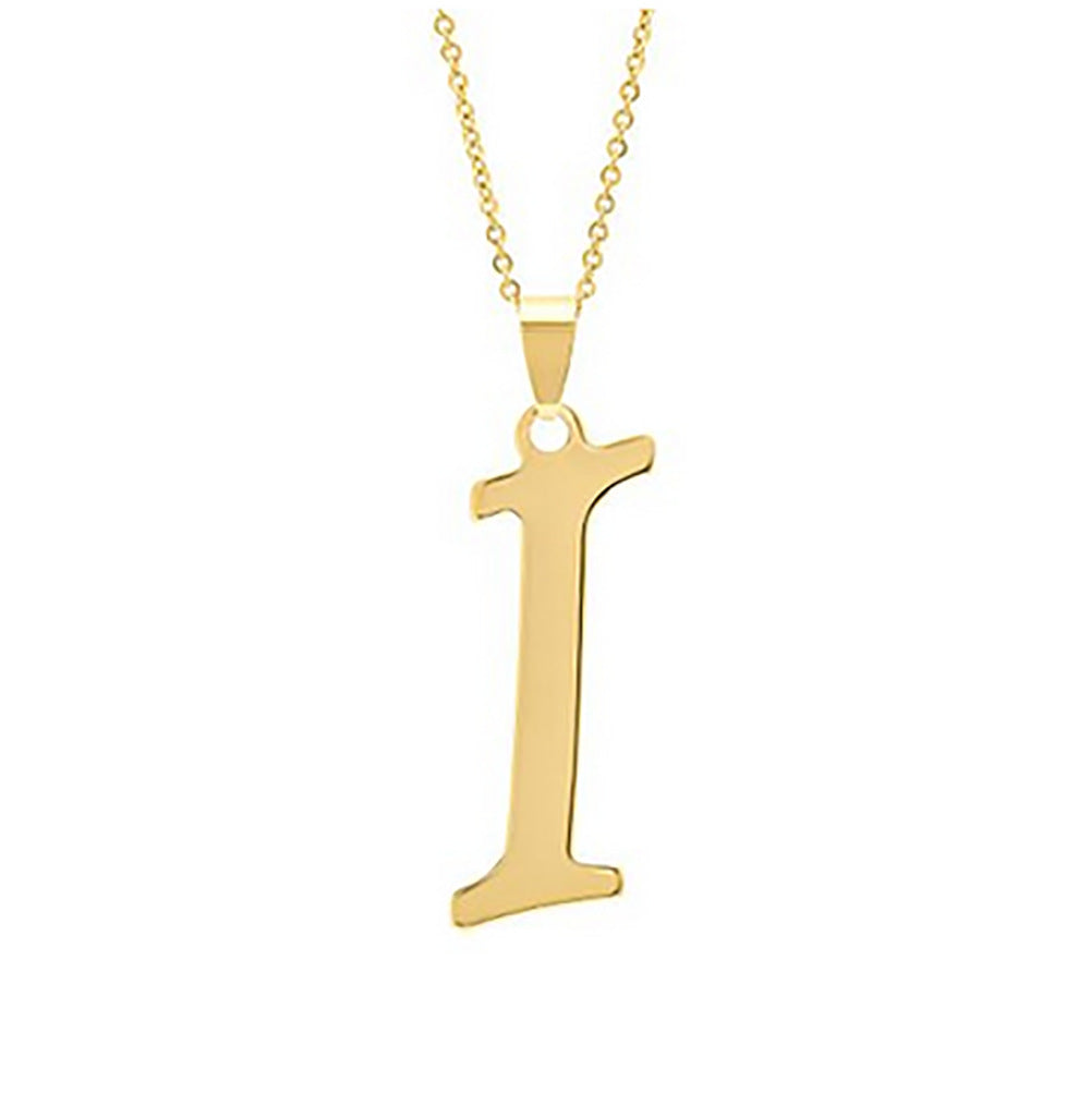 Stainless Steel English Letter Necklace Pendant