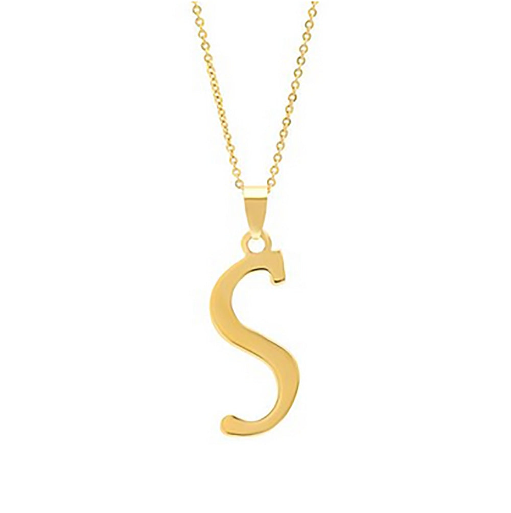 Stainless Steel English Letter Necklace Pendant