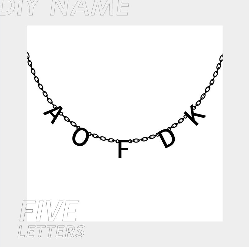 Personalized Alphabet Name Necklace DIY