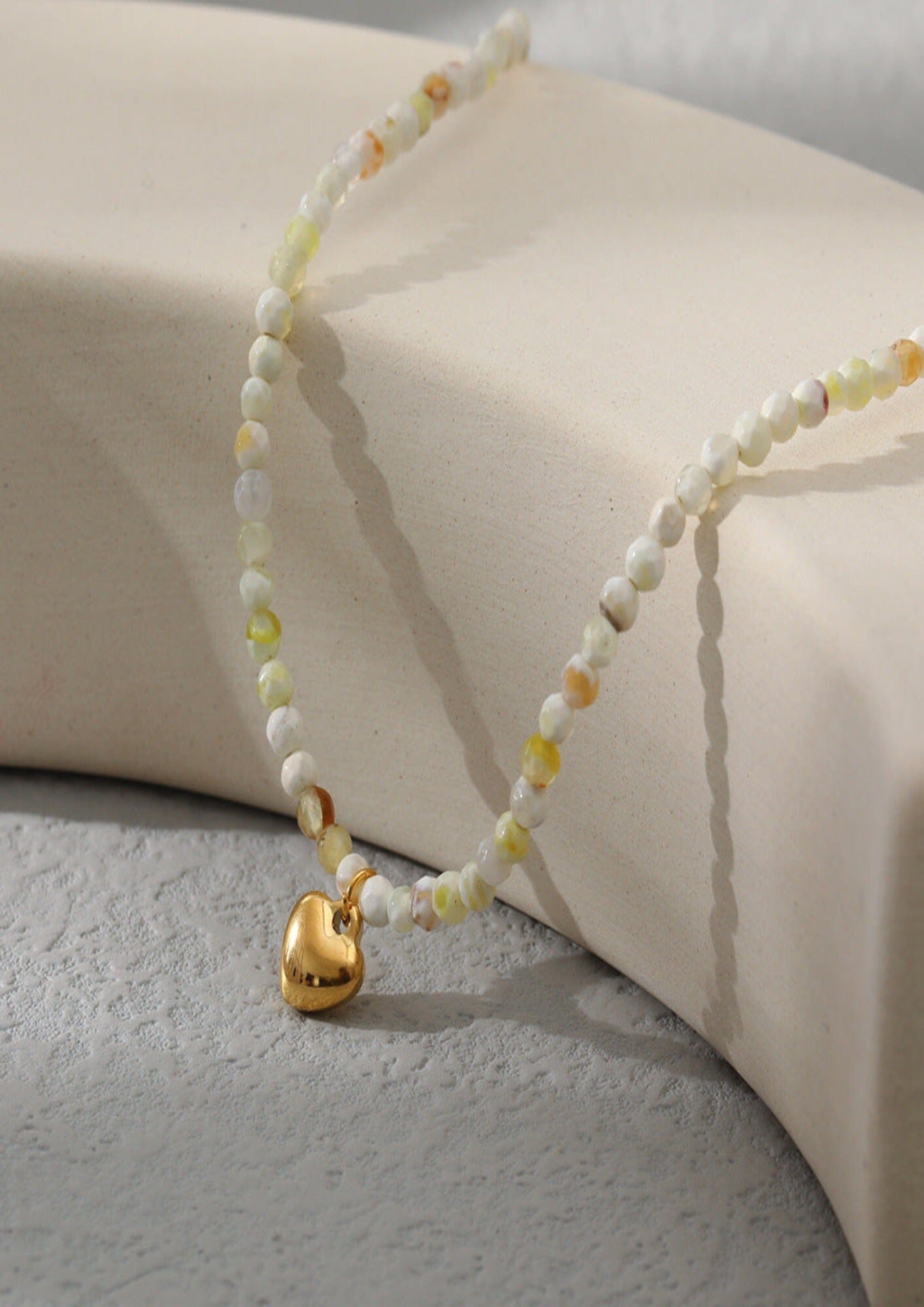 PEARL HEART SHAPE neck Yubama Jewelry Online Store - The Elegant Designs of Gold and Silver ! 