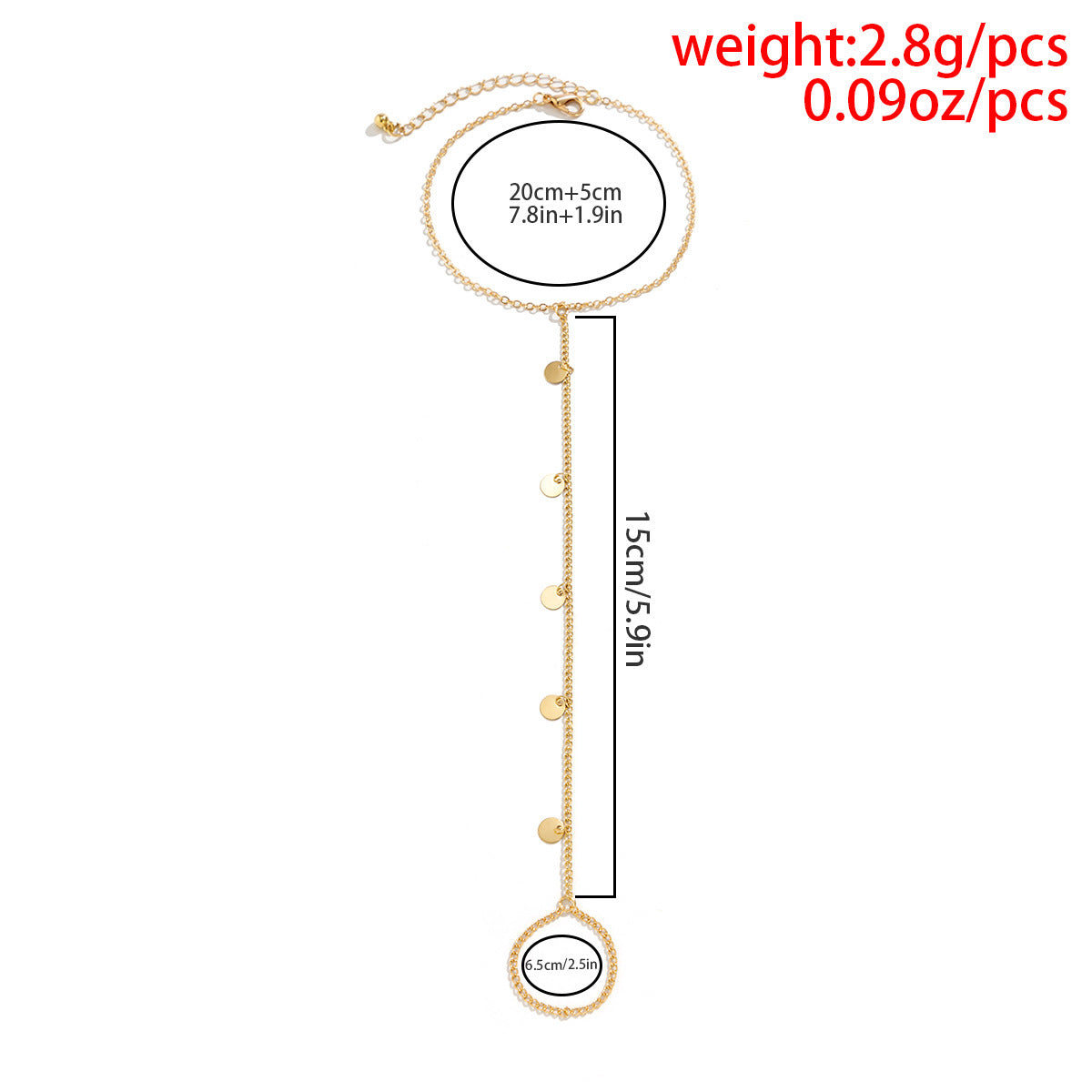 Simple Personality Chain Beach Finger Anklet