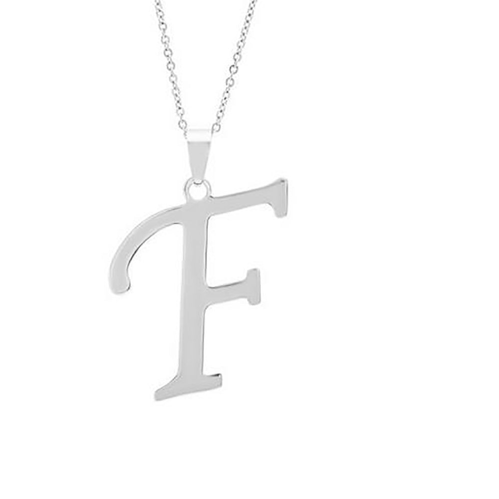 Stainless Steel English Letter Necklace Pendant