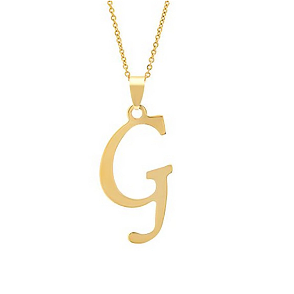 Stainless Steel English Letter Necklace Pendant