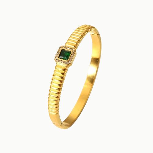 ZIRCON PENDANT CUFF BRACLET braclet Yubama Jewelry Online Store - The Elegant Designs of Gold and Silver ! Gold 