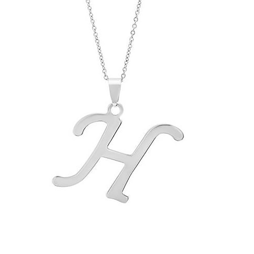 Stainless Steel English Letter Necklace Pendant