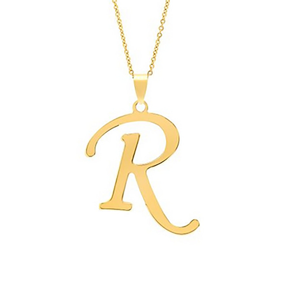 Stainless Steel English Letter Necklace Pendant