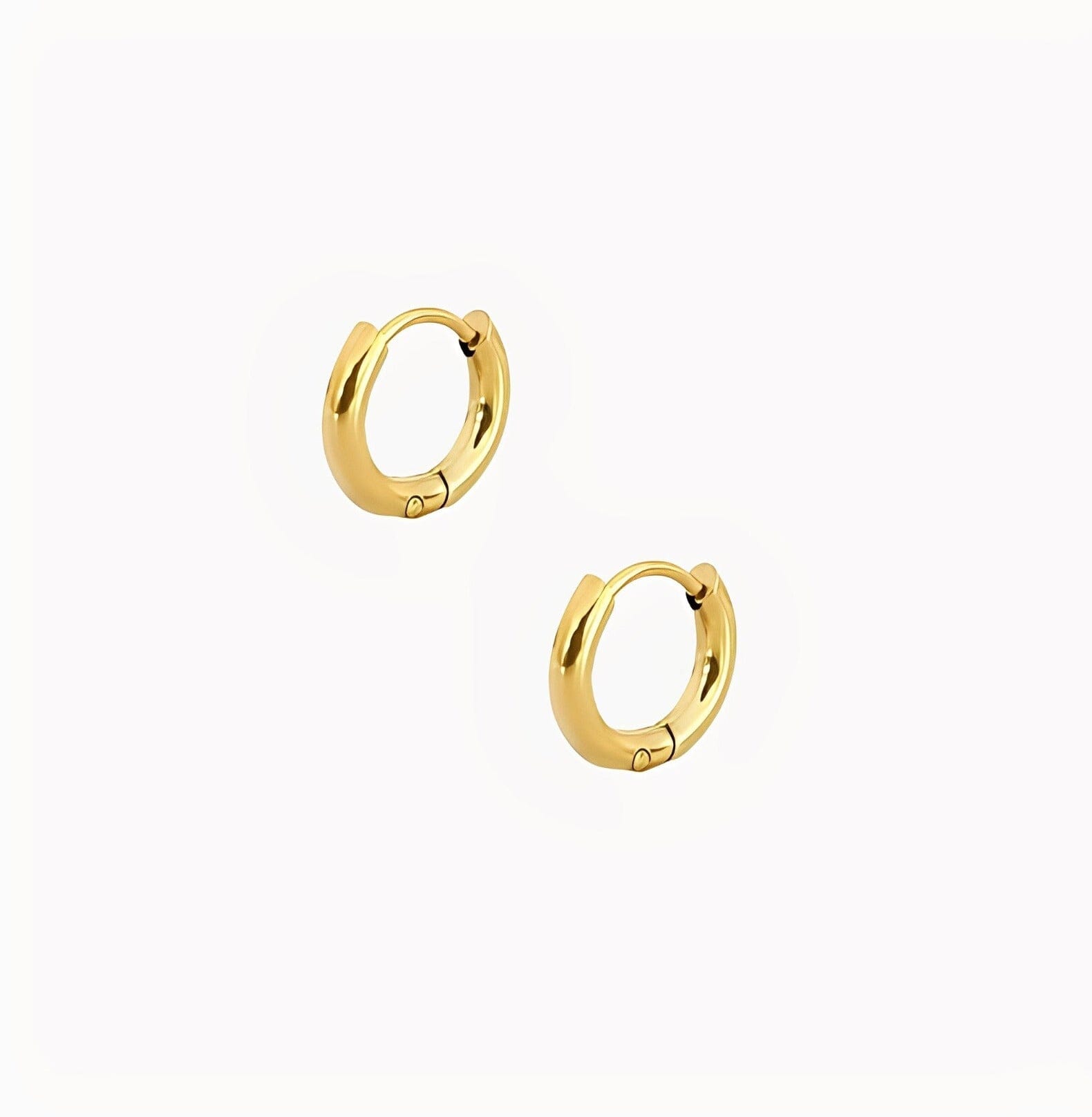 HOOP EARRINGS - GOLD earing Yubama Jewelry Online Store - The Elegant Designs of Gold and Silver ! 10mm 