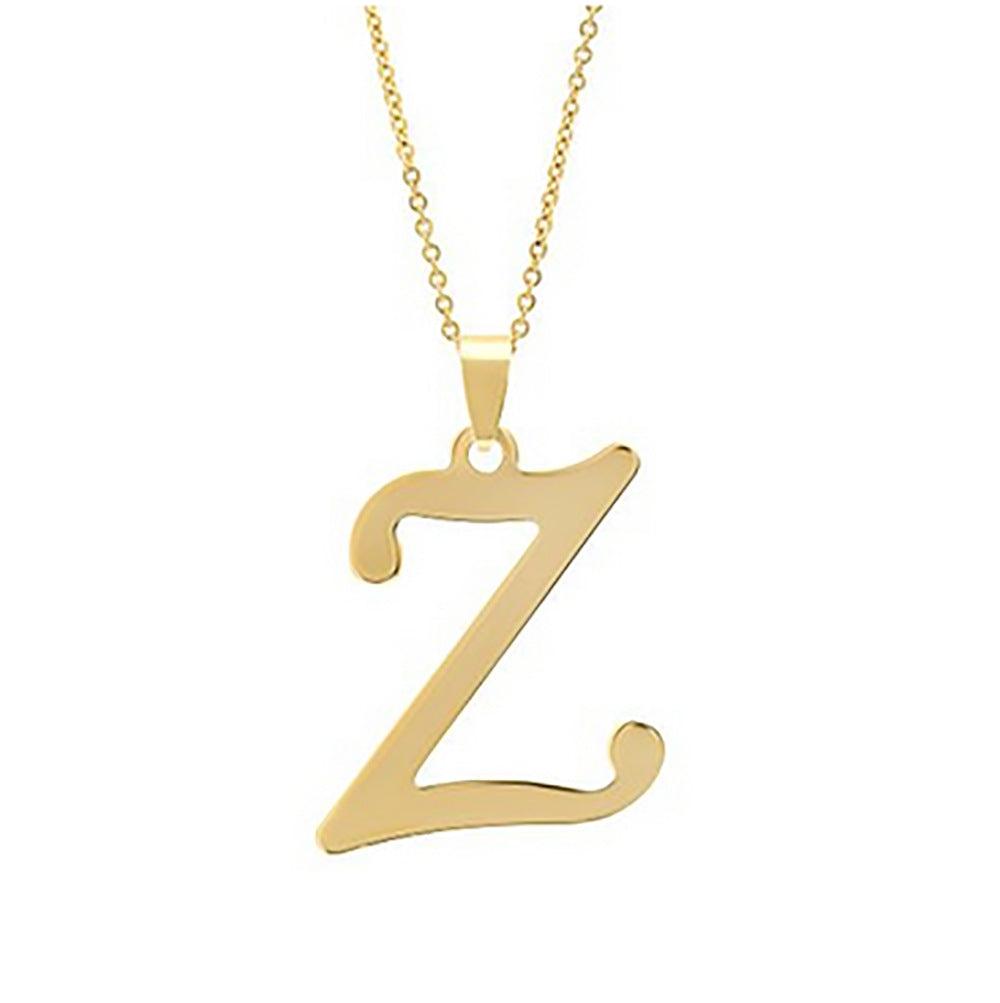 Stainless Steel English Letter Necklace Pendant