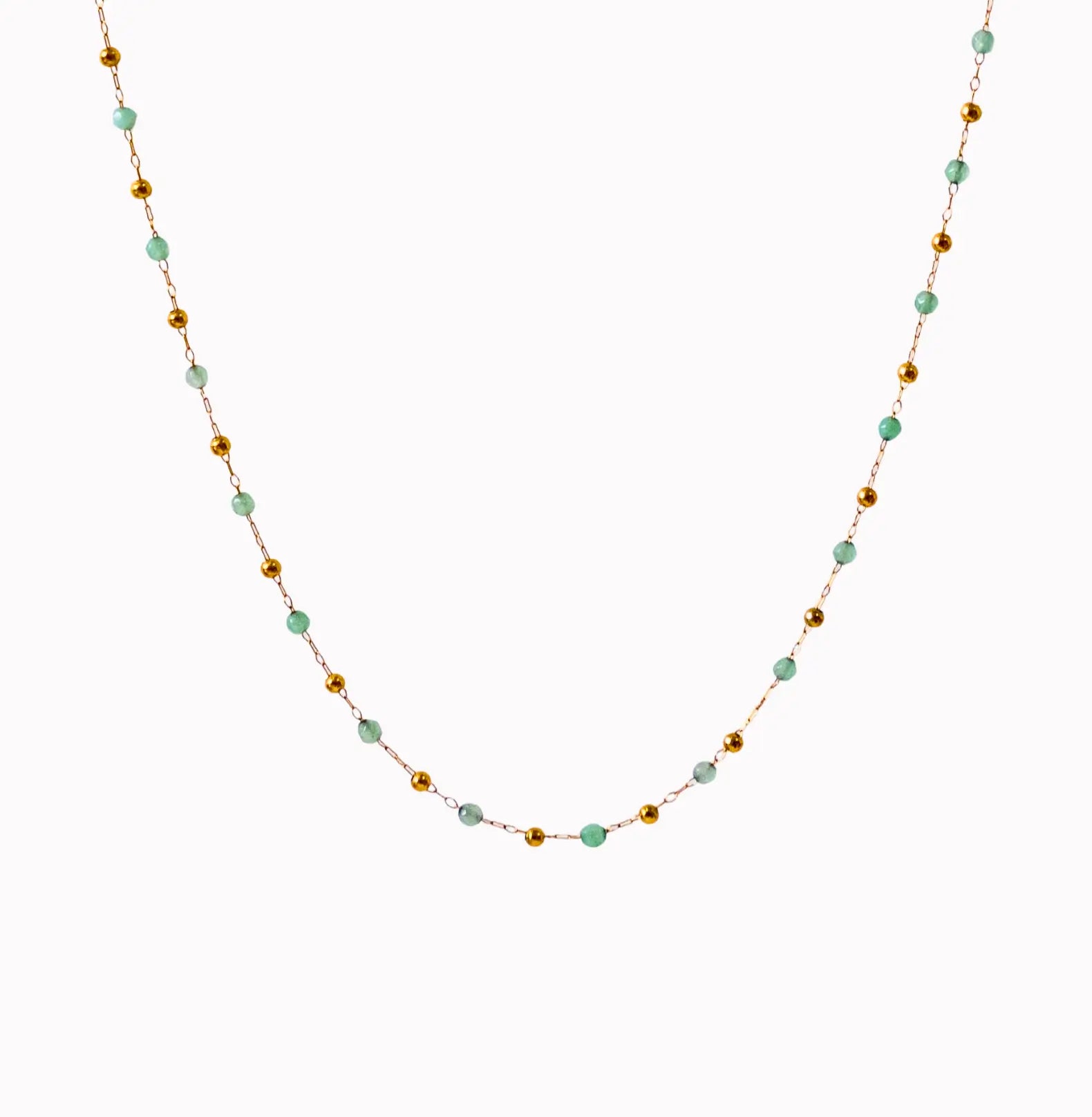 BEADED GEMSTONE CHAIN