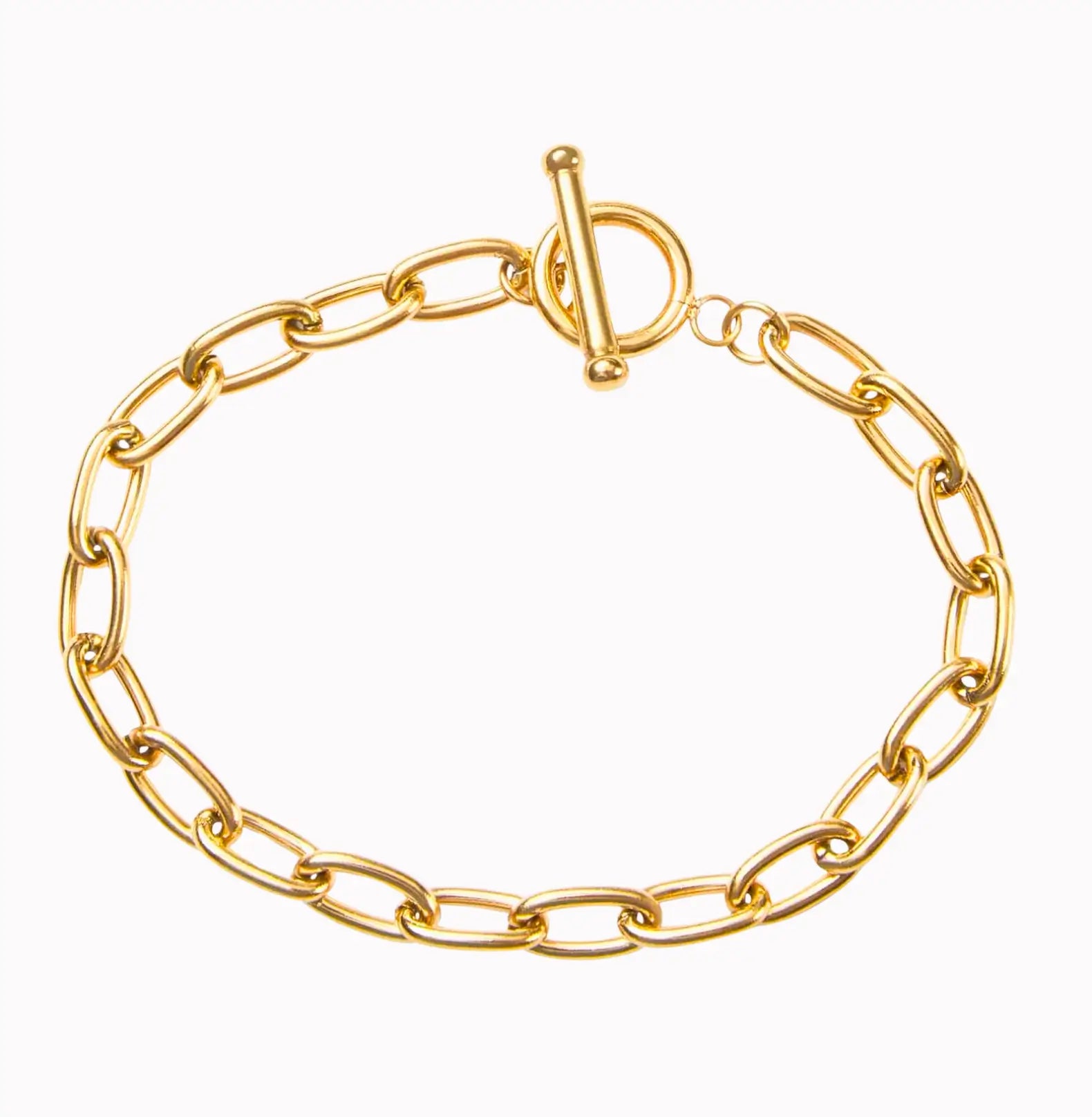 THICK TOGGLE CHAIN BRACELET