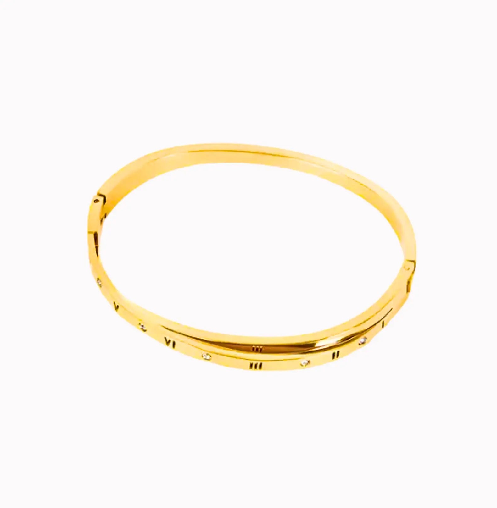 ROMAN NUMERAL BANGLE BRACELET