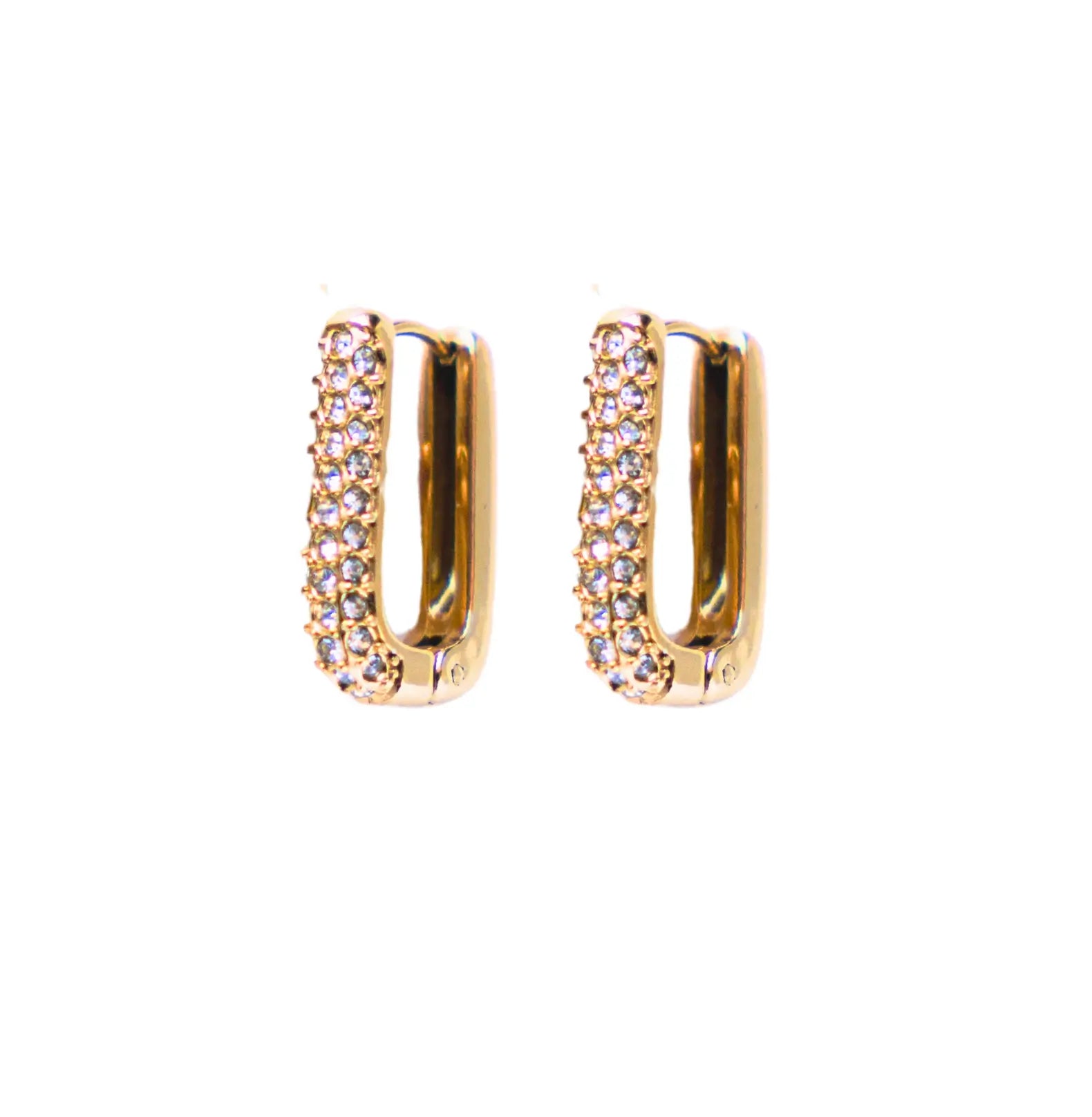 U HOOPS DIAMOND EARRINGS