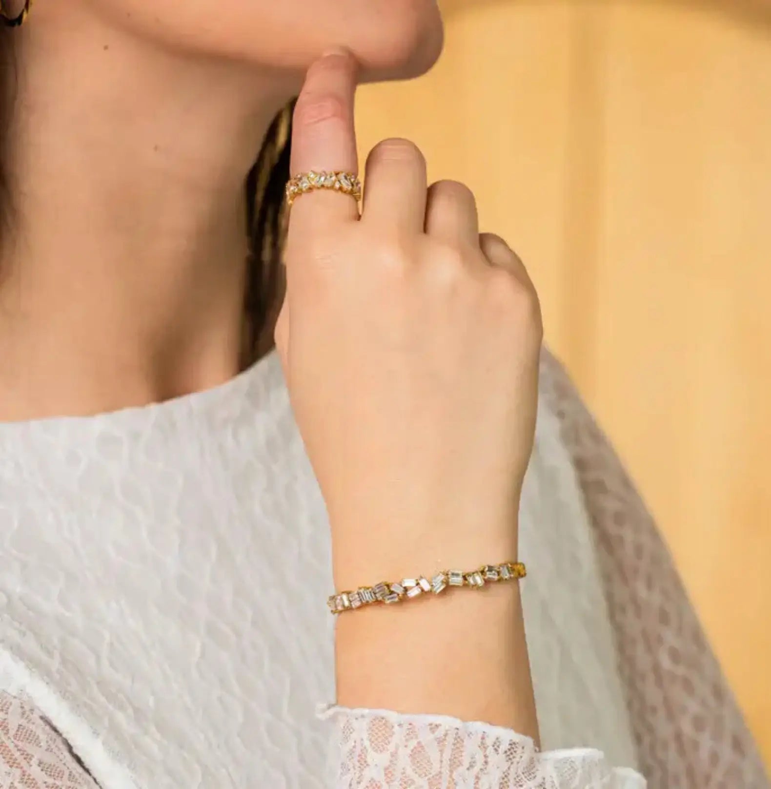 Starlit Baguette Cuff