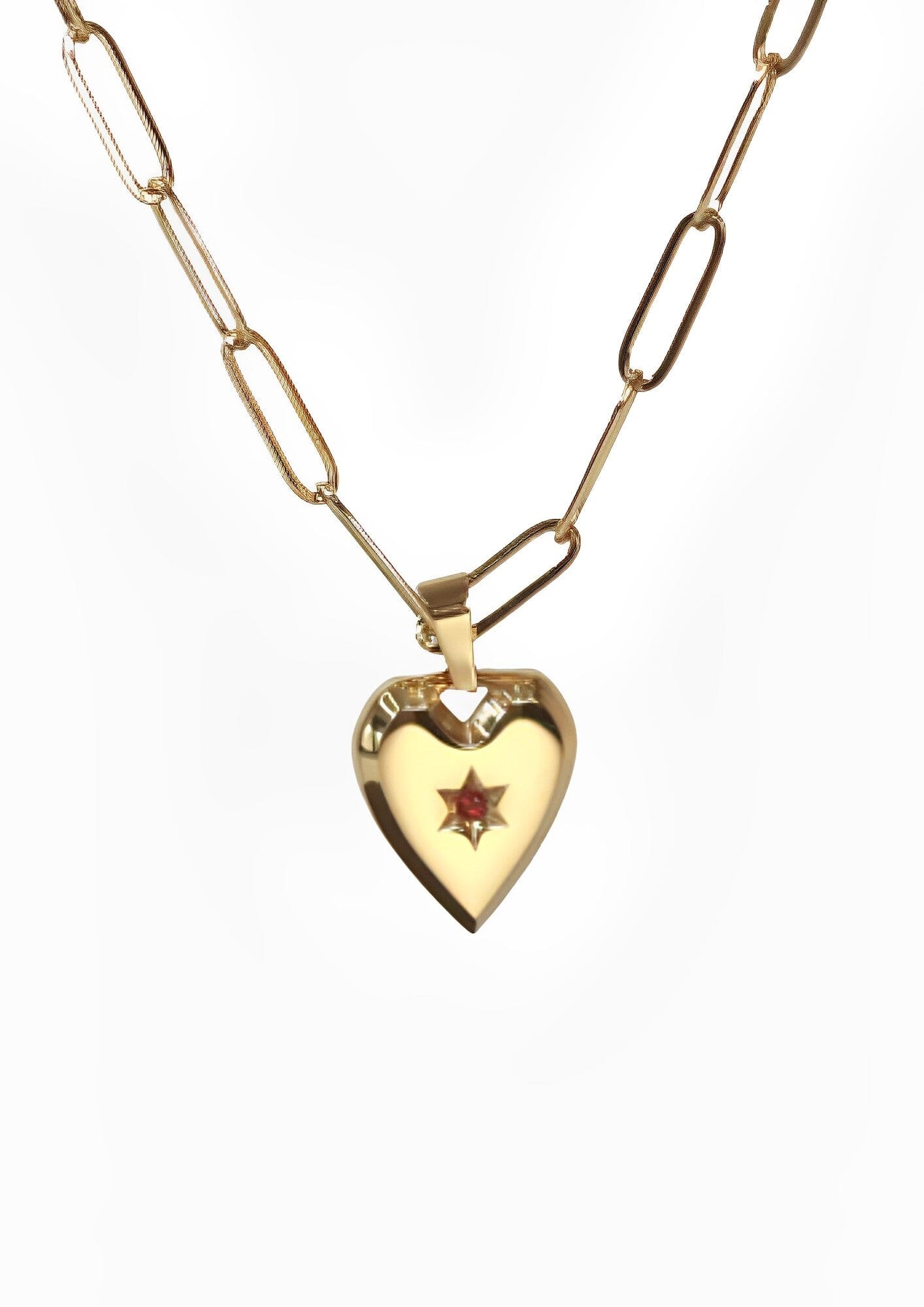 PEACH HEART NECKLACE neck Yubama Jewelry Online Store - The Elegant Designs of Gold and Silver ! 