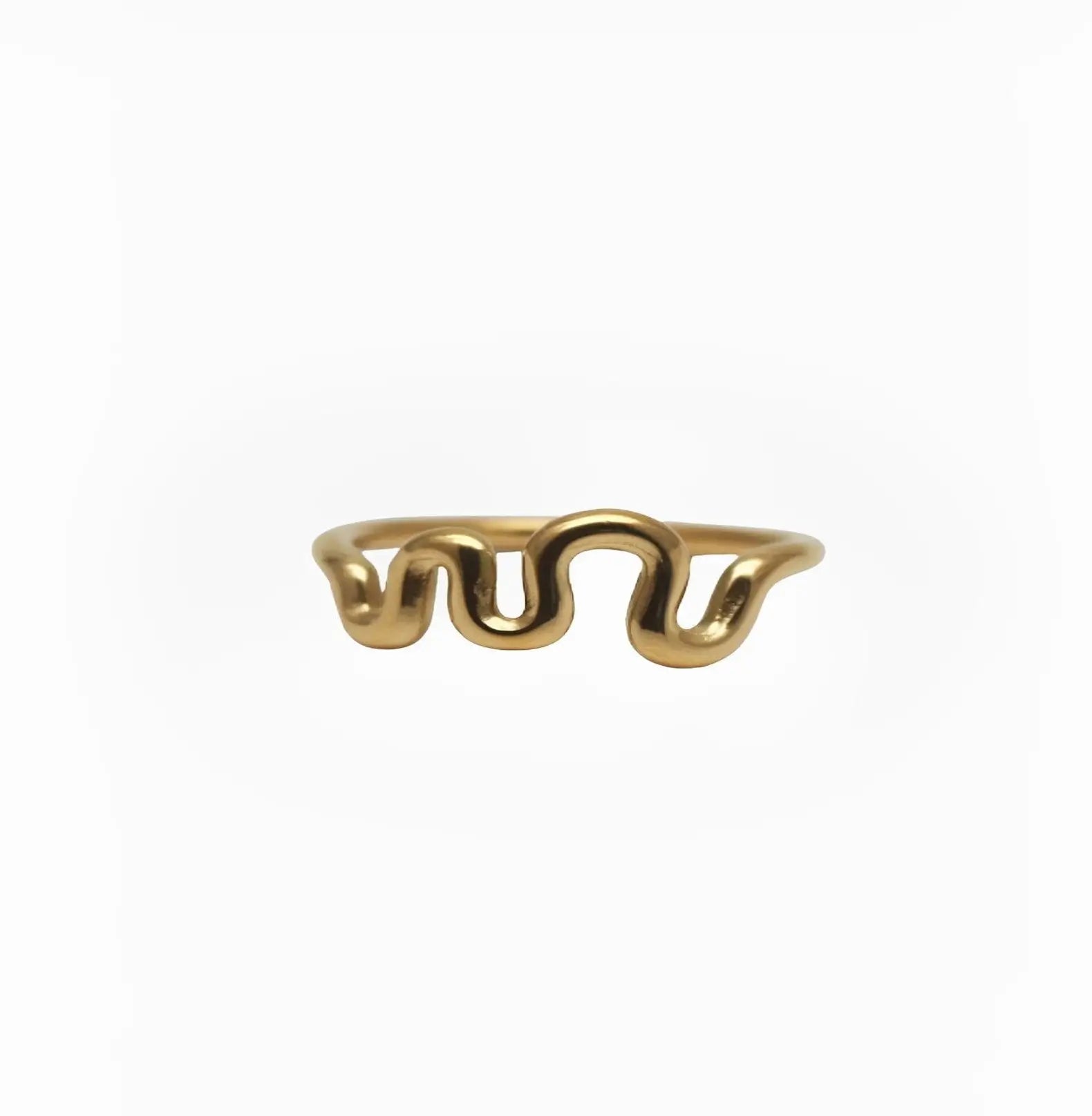 CURVED LINES RING