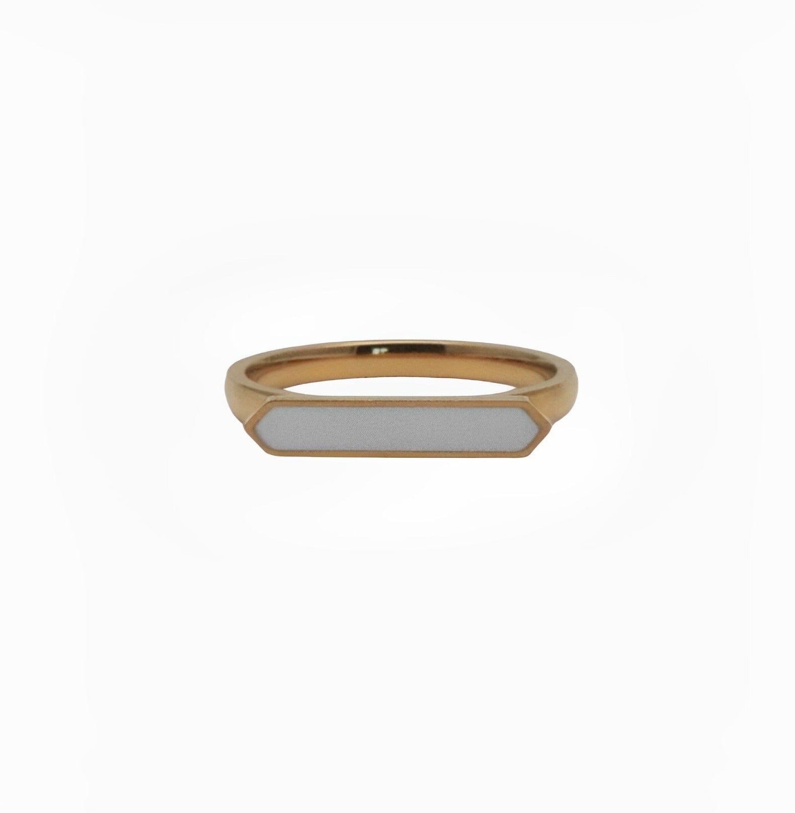BLANCO BAR RING ring Yubama Jewelry Online Store - The Elegant Designs of Gold and Silver ! 