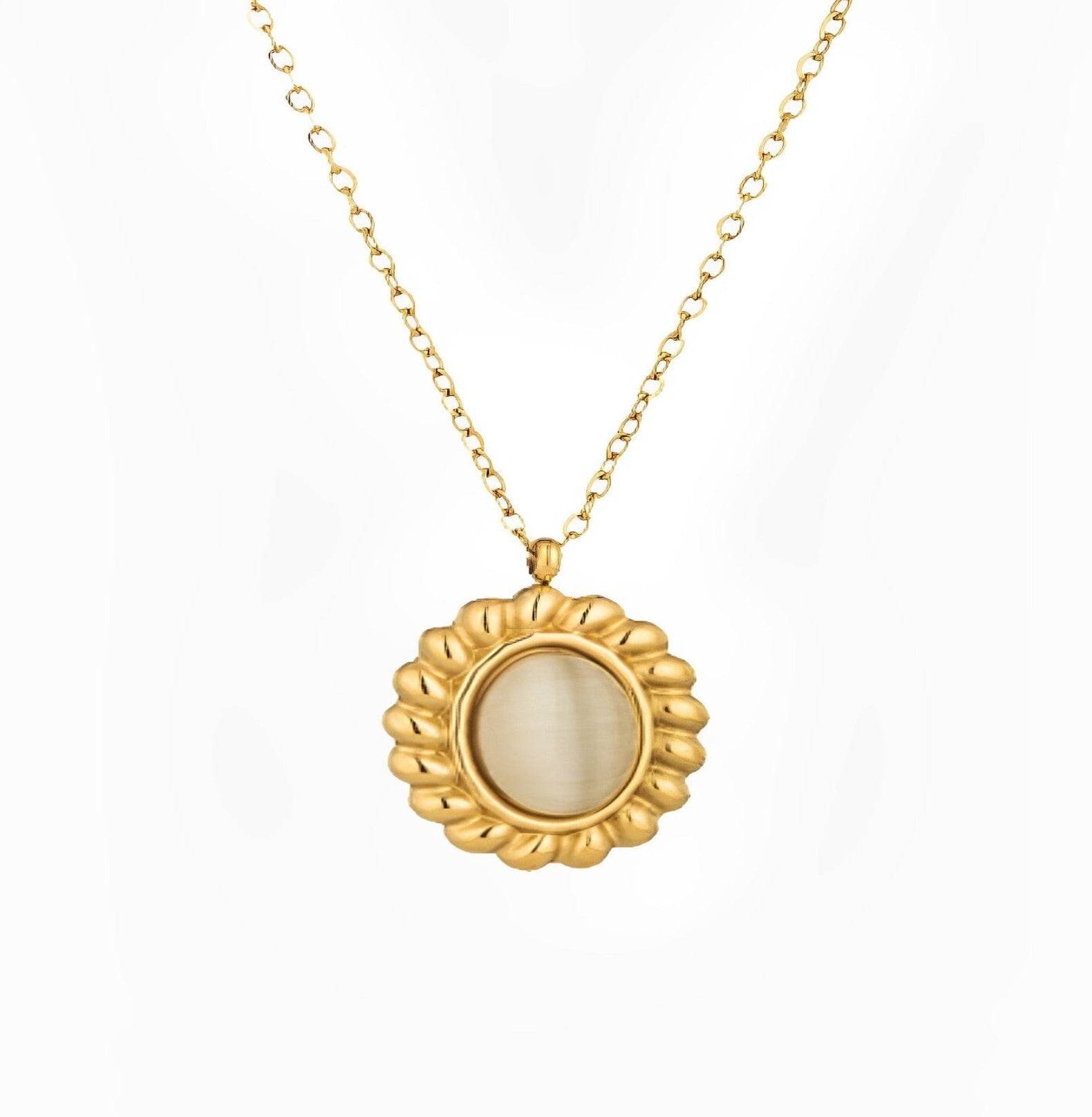 SUN OPAL NECKLACE neck Yubama Jewelry Online Store - The Elegant Designs of Gold and Silver ! 