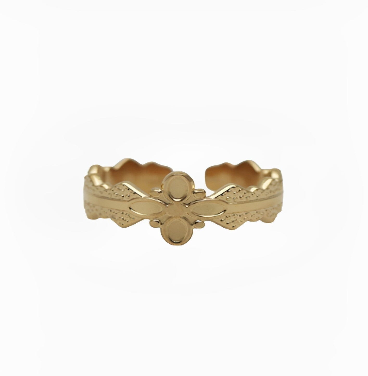 FLOWER ROYAL RING earing Yubama Jewelry Online Store - The Elegant Designs of Gold and Silver ! 