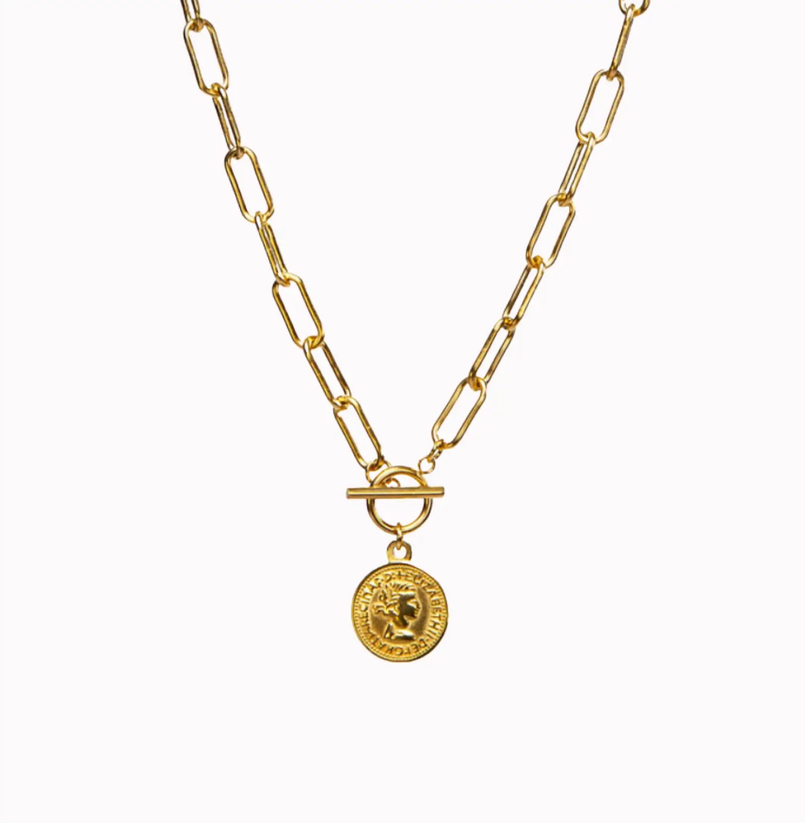 MEDALLION TOGGLE CHAIN