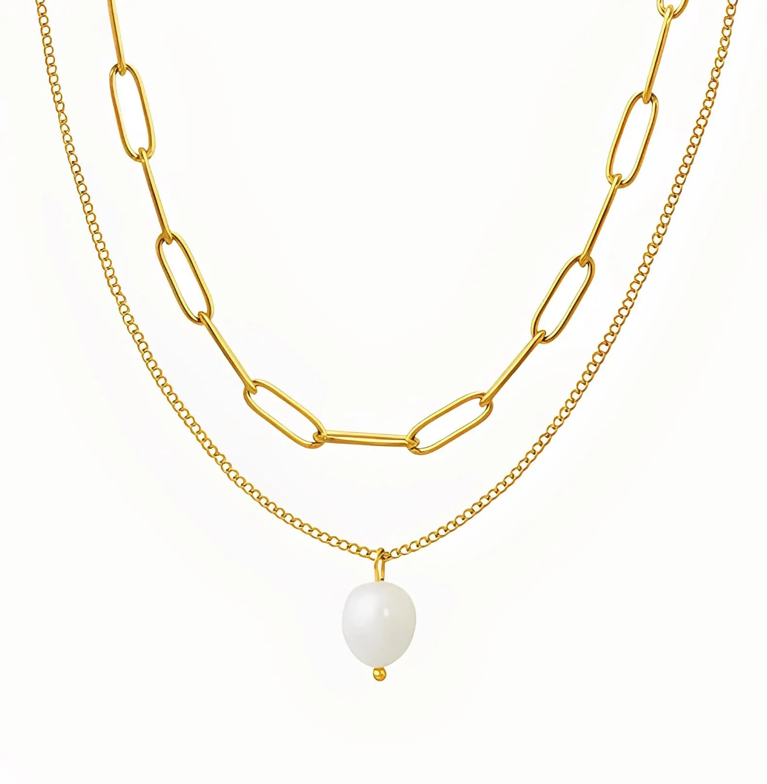 FRESHWATER LAYERED PEARL NECKLACE