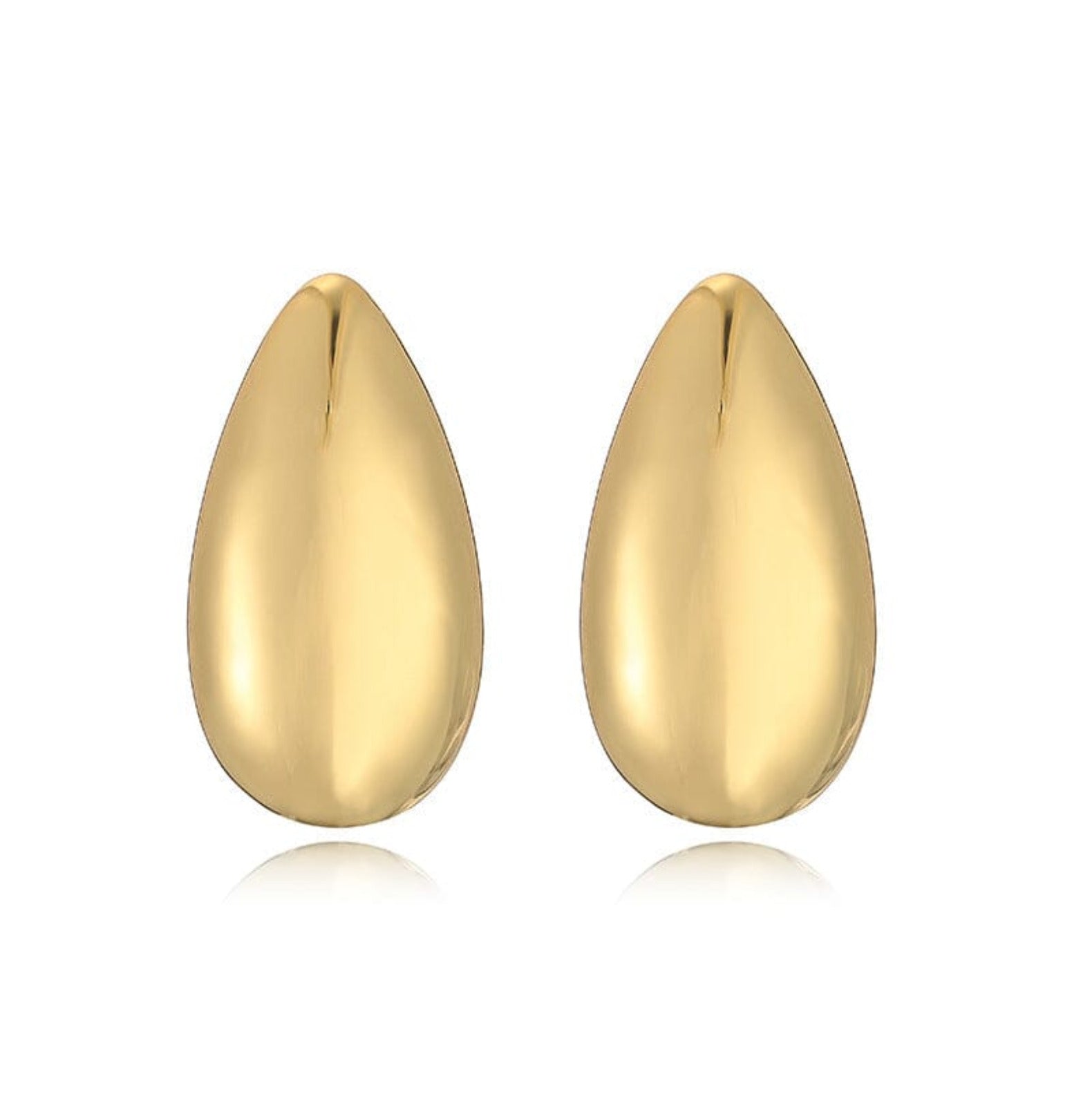 Oversized Teardrop Earring braclet Yubama Jewelry Online Store - The Elegant Designs of Gold and Silver ! Golden Glossy 